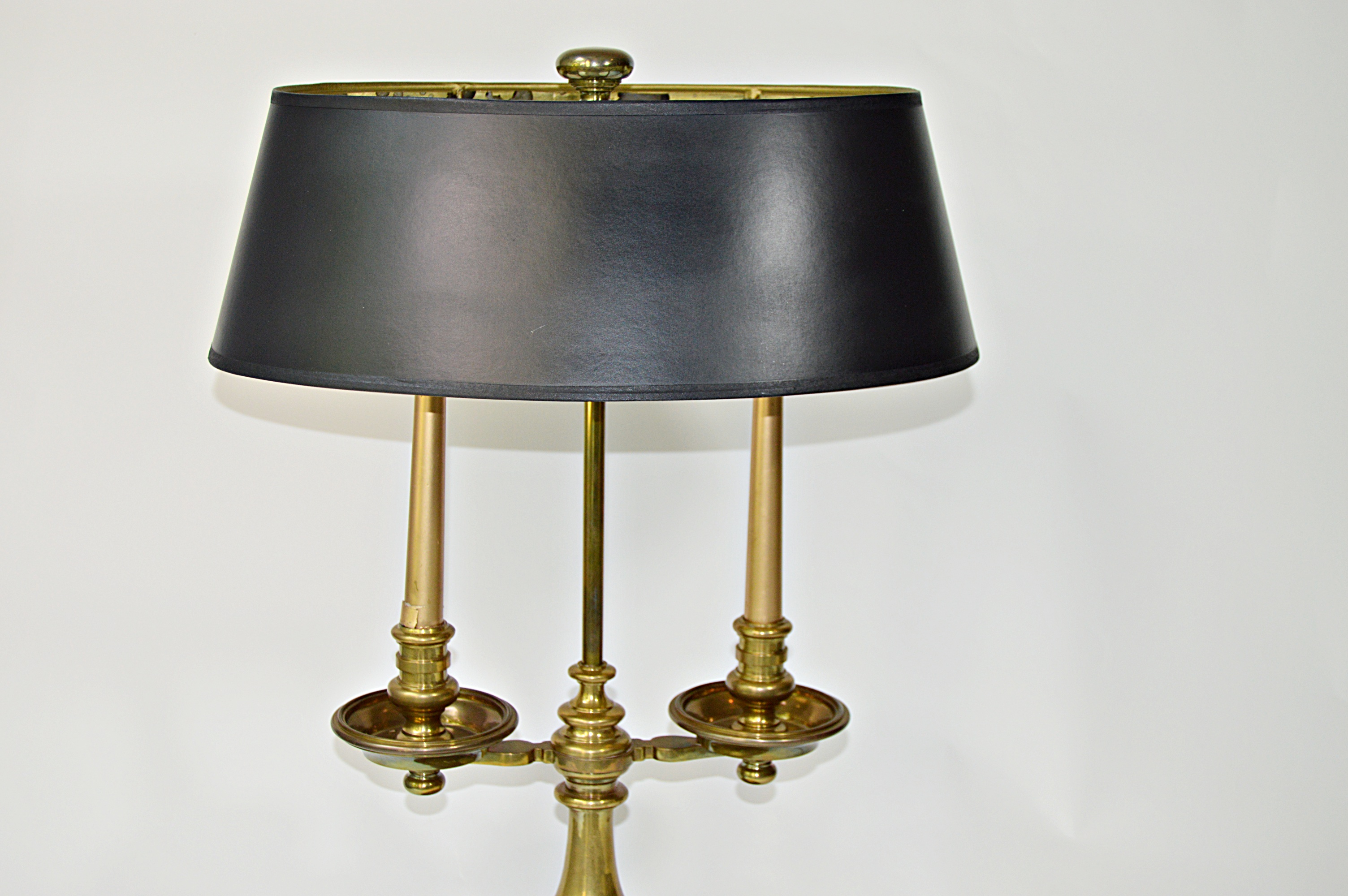 Brass Double Candlestick Lamp