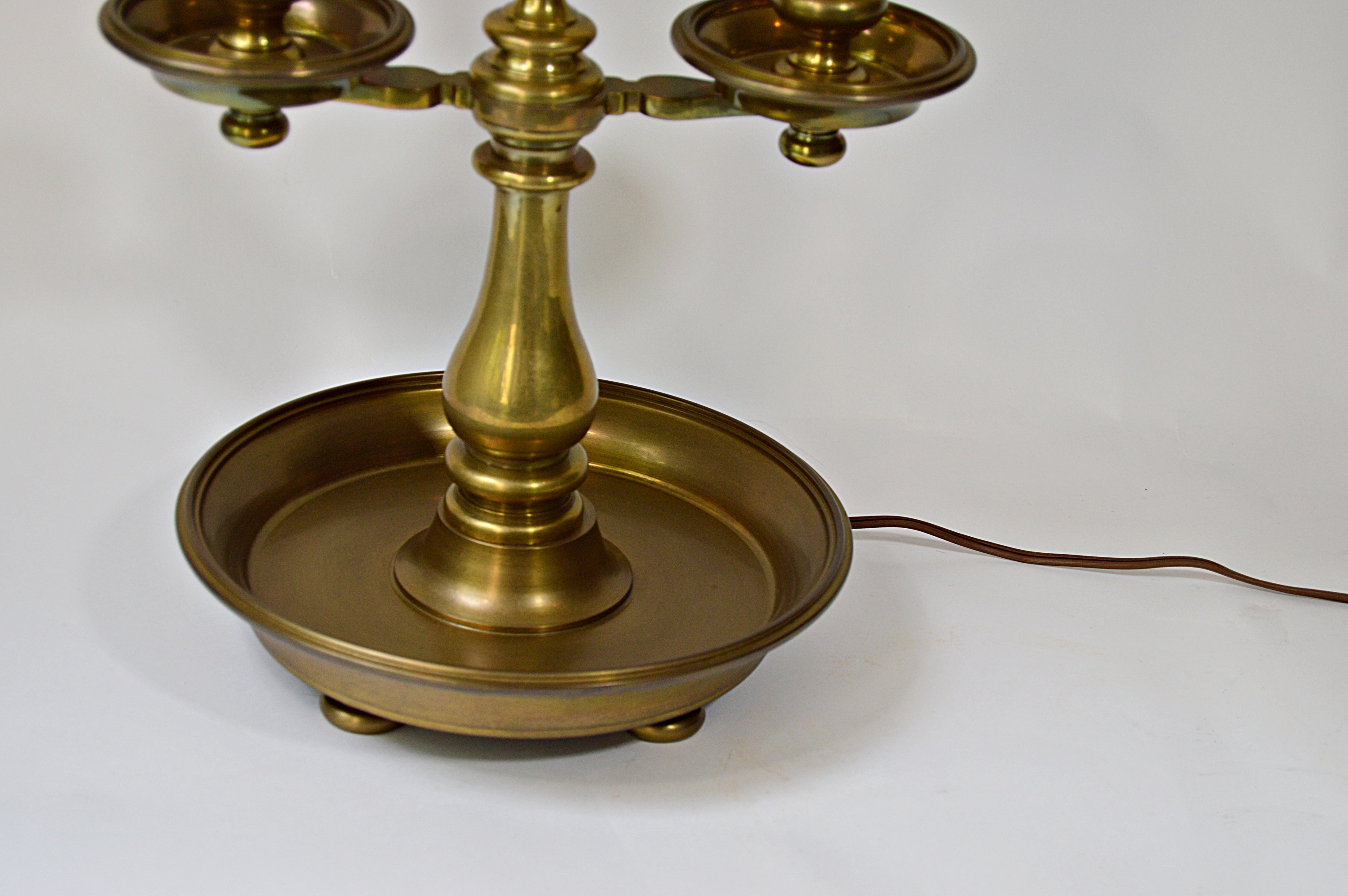 Brass Double Candlestick Lamp