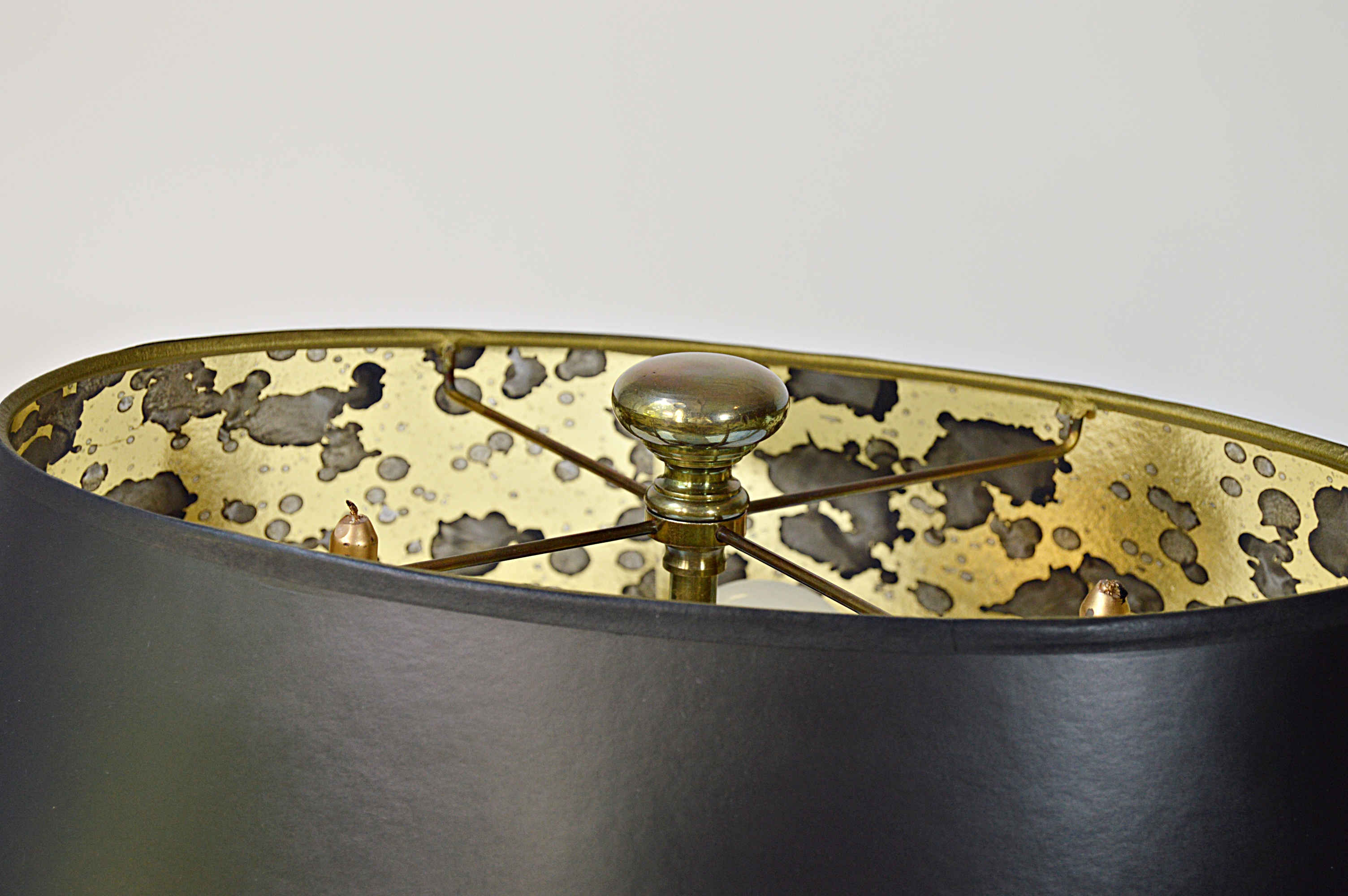 Brass Double Candlestick Lamp