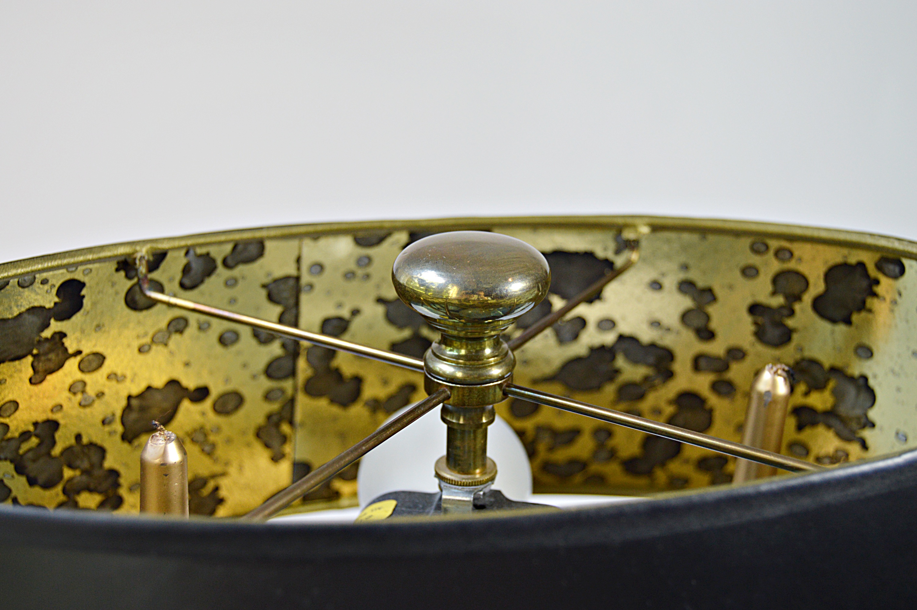 Brass Double Candlestick Lamp