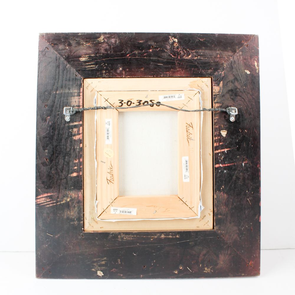 Oil Painting on Canvas of Children Playing Soccer