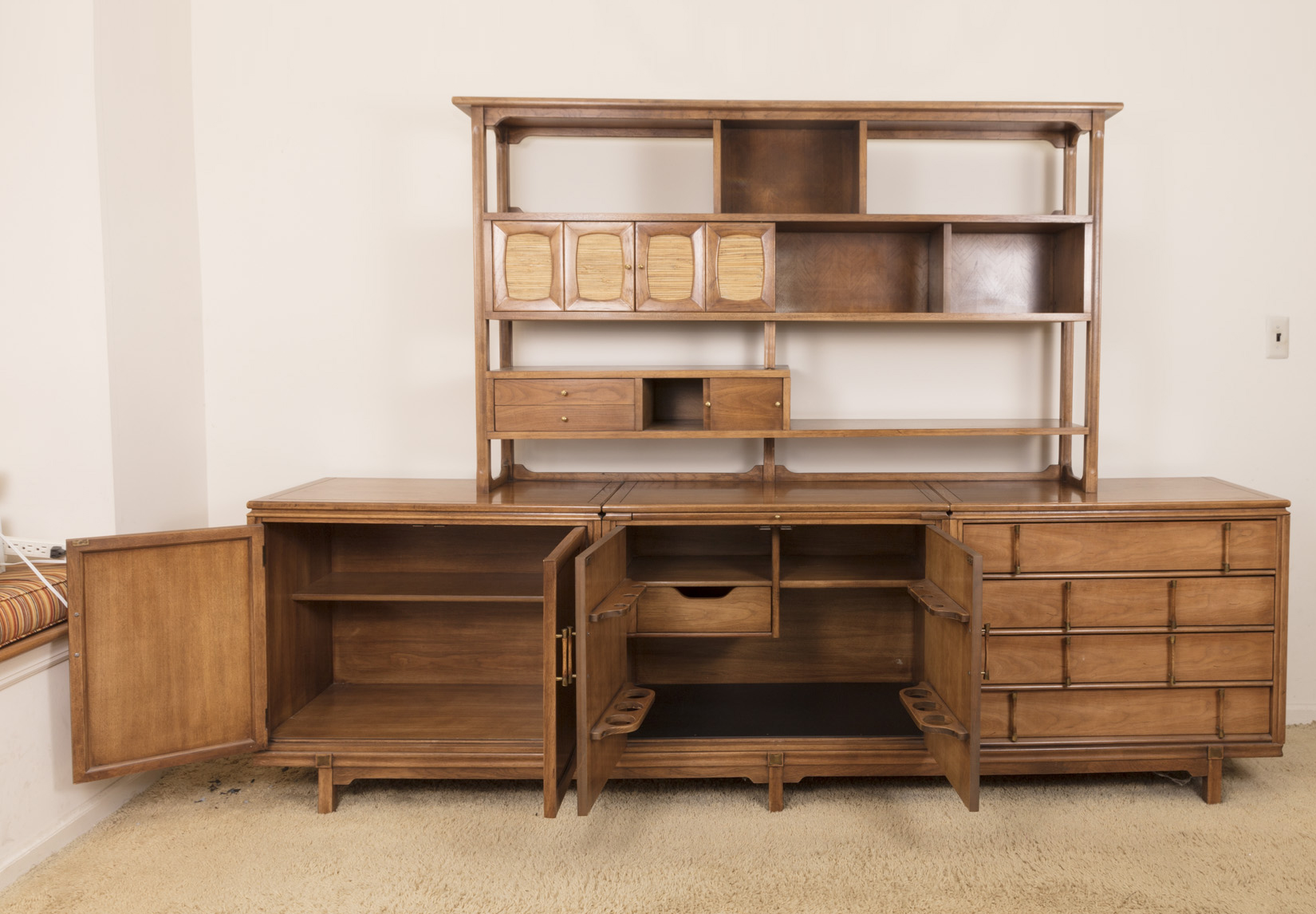 Mid Century Modern "Tamerlane" Buffet With Cabinet by Thomasville