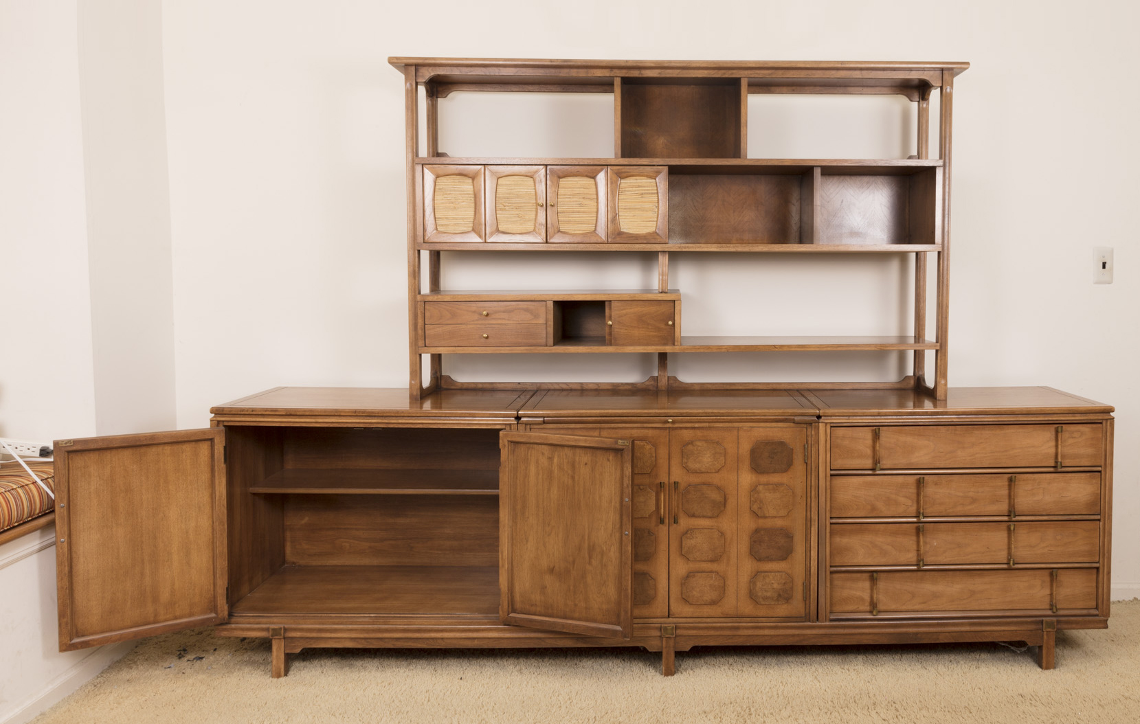Mid Century Modern "Tamerlane" Buffet With Cabinet by Thomasville