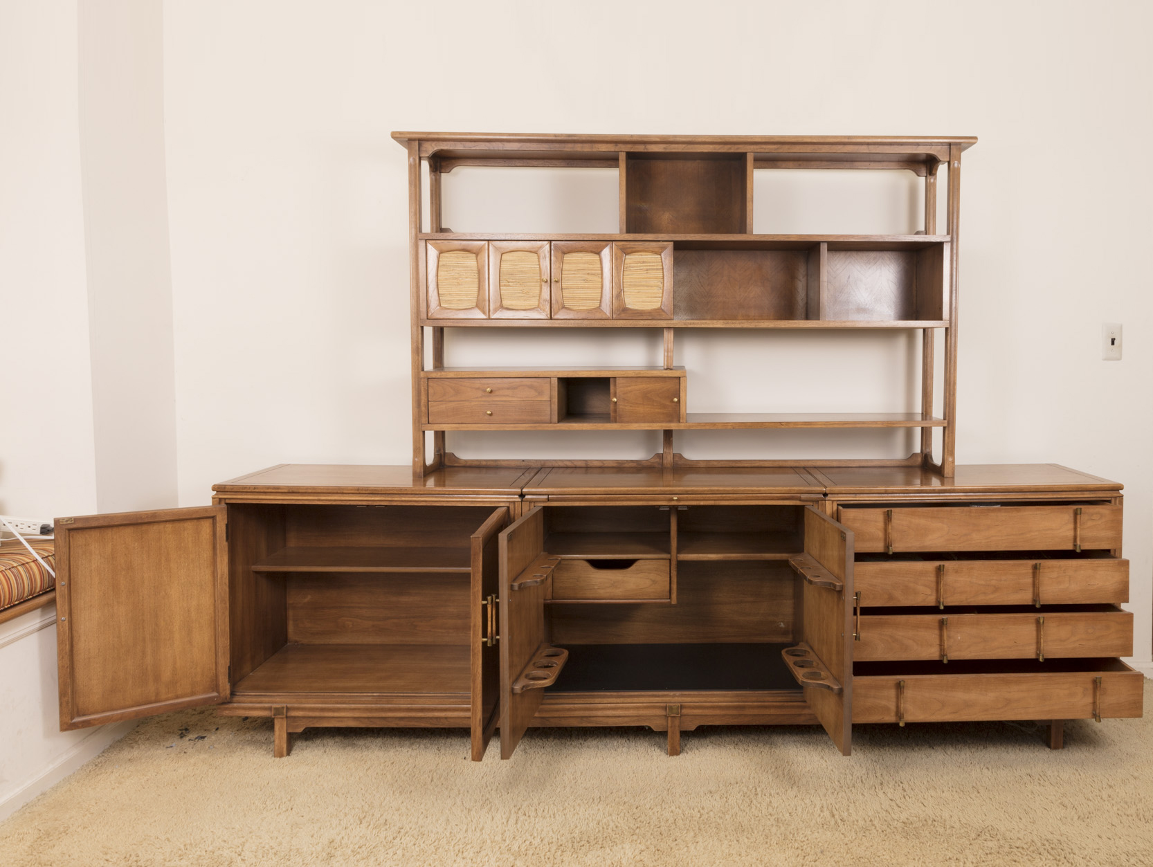 Mid Century Modern "Tamerlane" Buffet With Cabinet by Thomasville