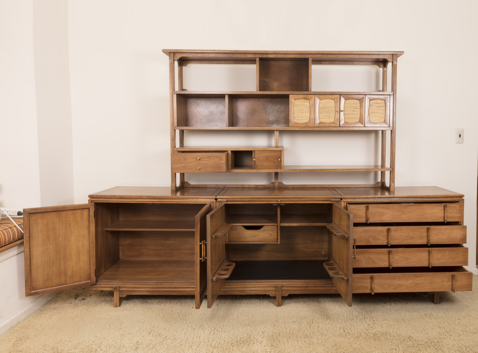 Mid Century Modern "Tamerlane" Buffet With Cabinet by Thomasville
