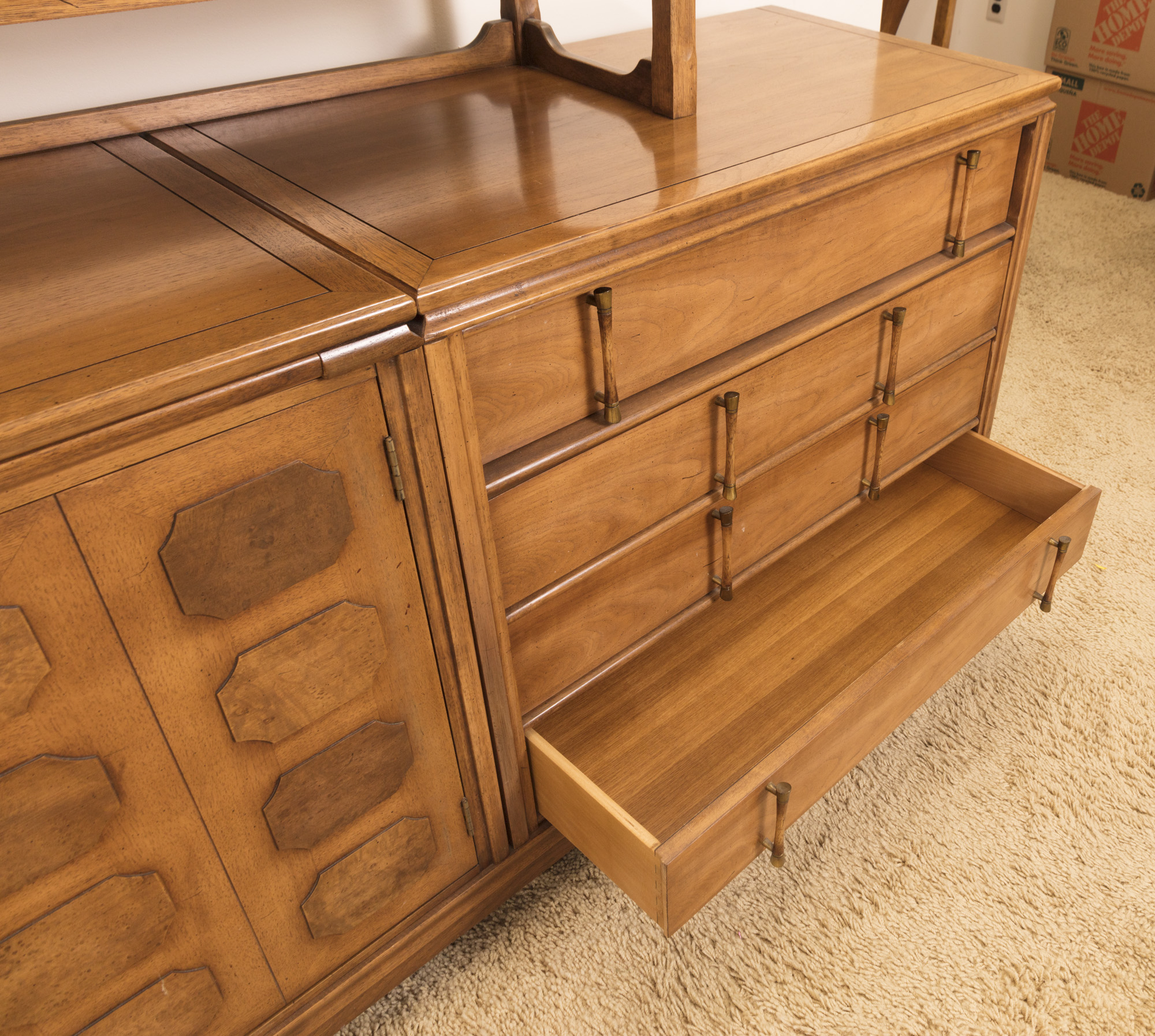 Mid Century Modern "Tamerlane" Buffet With Cabinet by Thomasville
