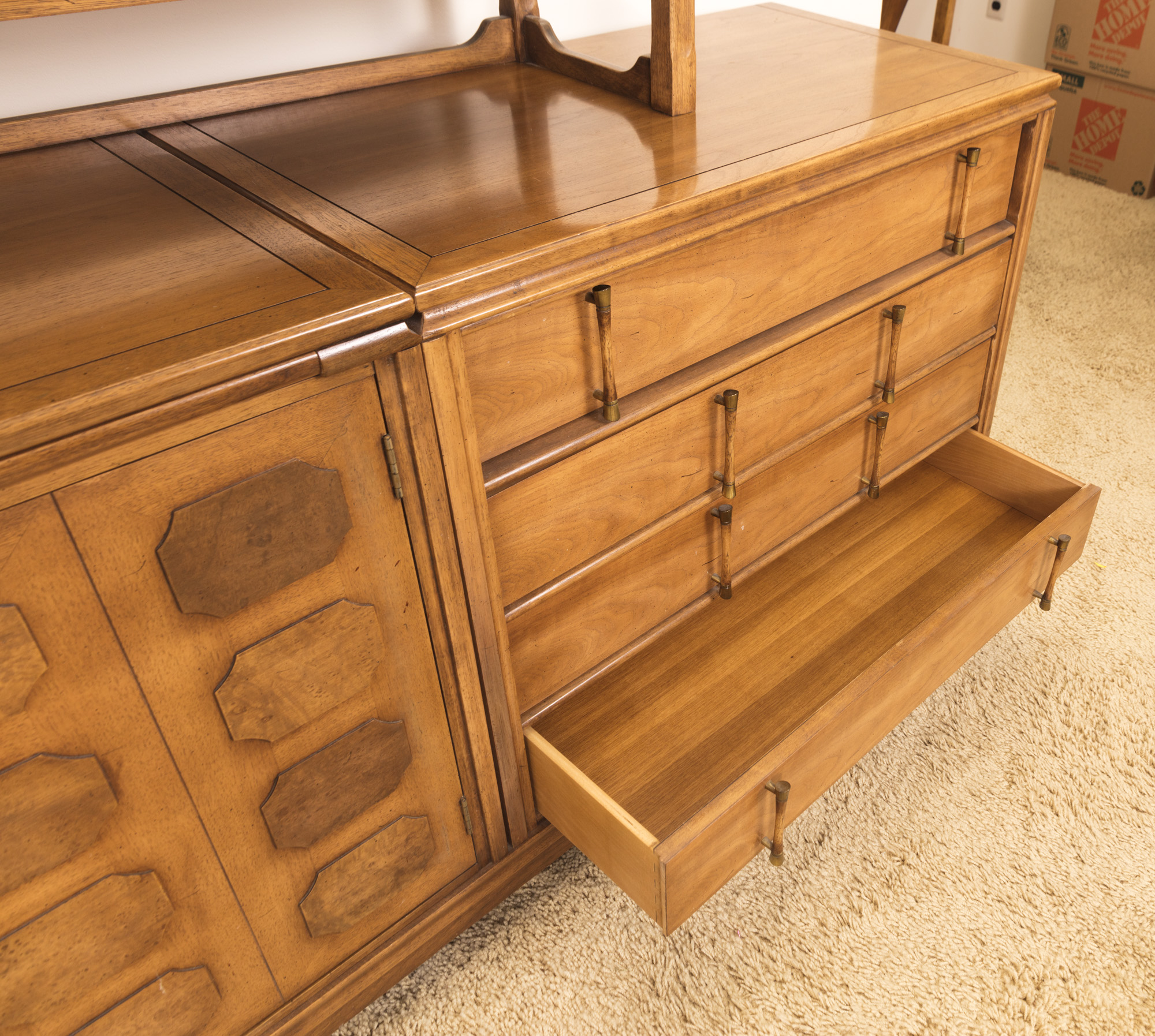 Mid Century Modern "Tamerlane" Buffet With Cabinet by Thomasville