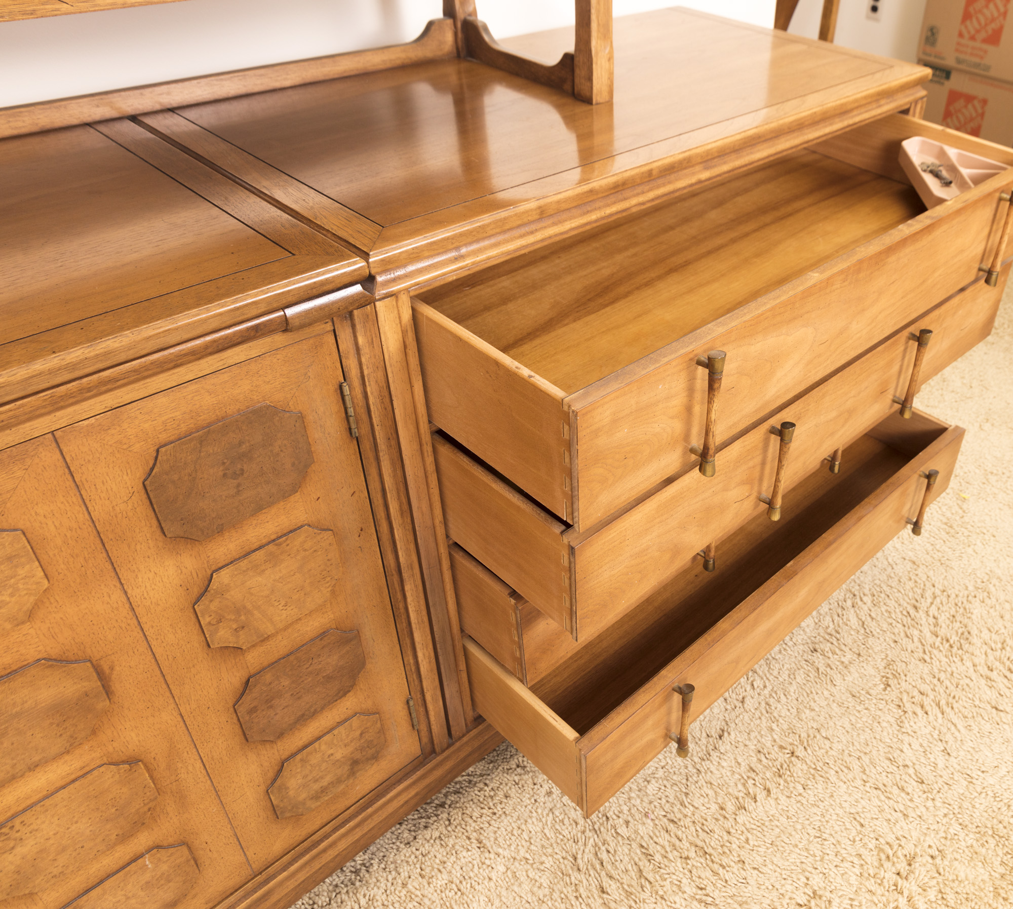 Mid Century Modern "Tamerlane" Buffet With Cabinet by Thomasville