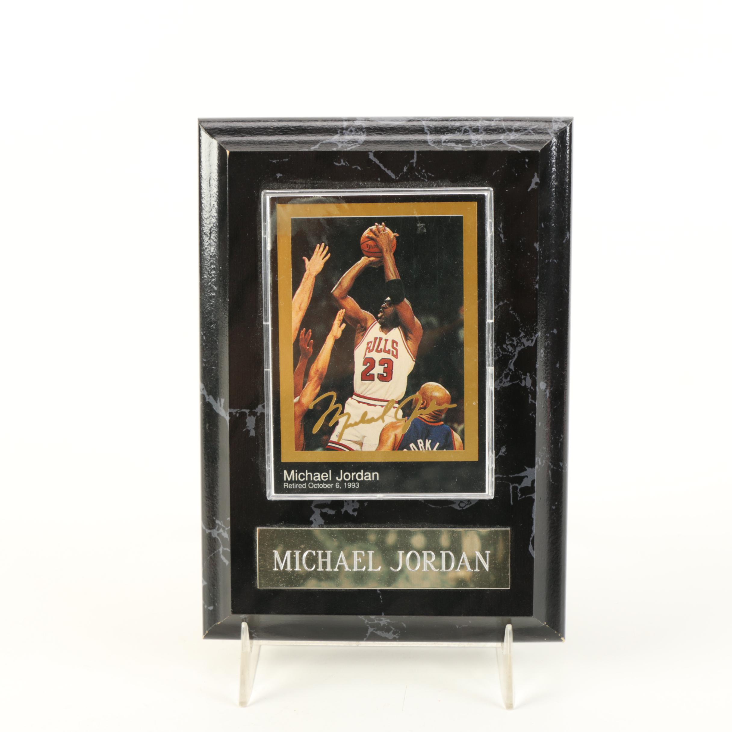 Framed Michael Jordan Trading Card