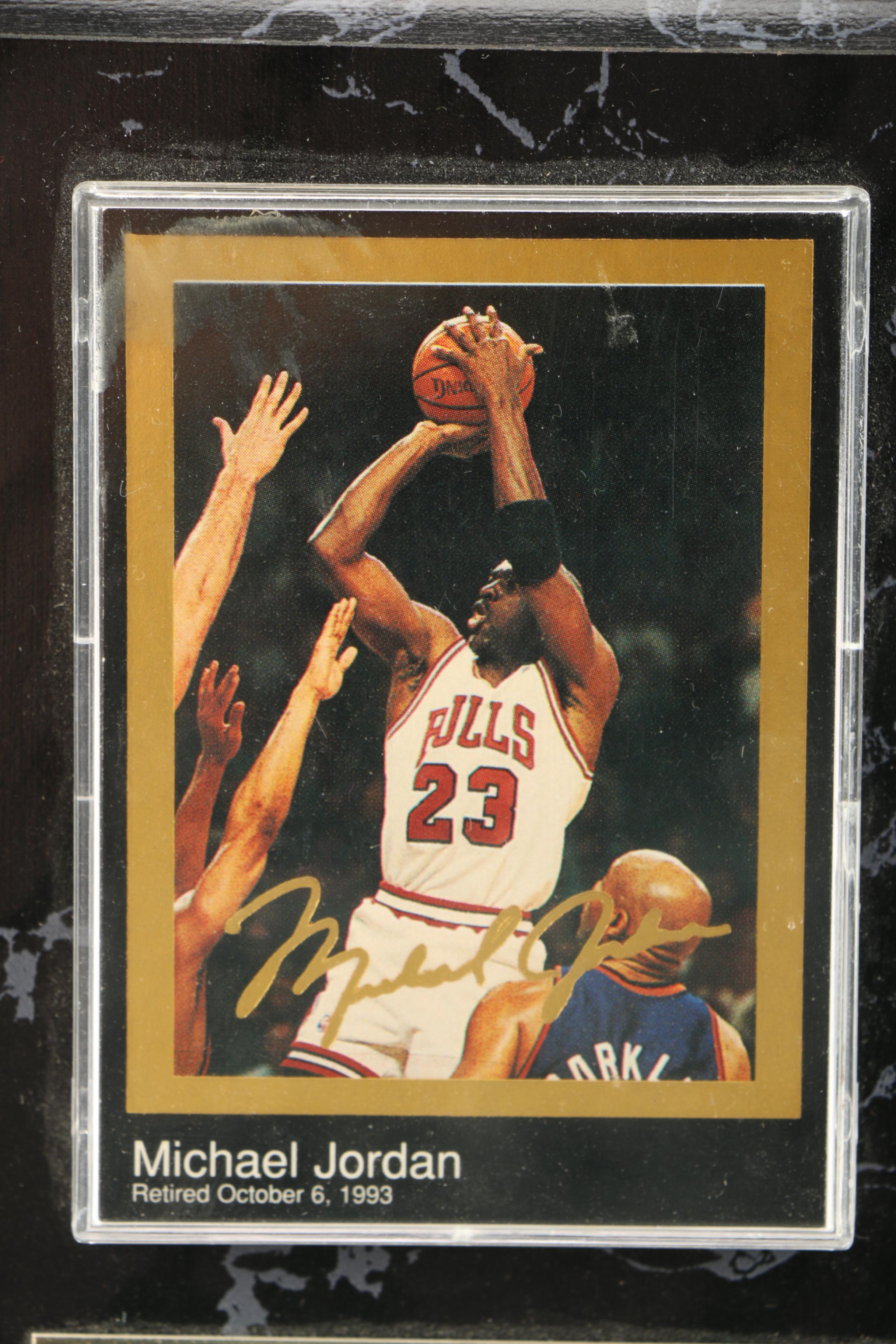 Framed Michael Jordan Trading Card