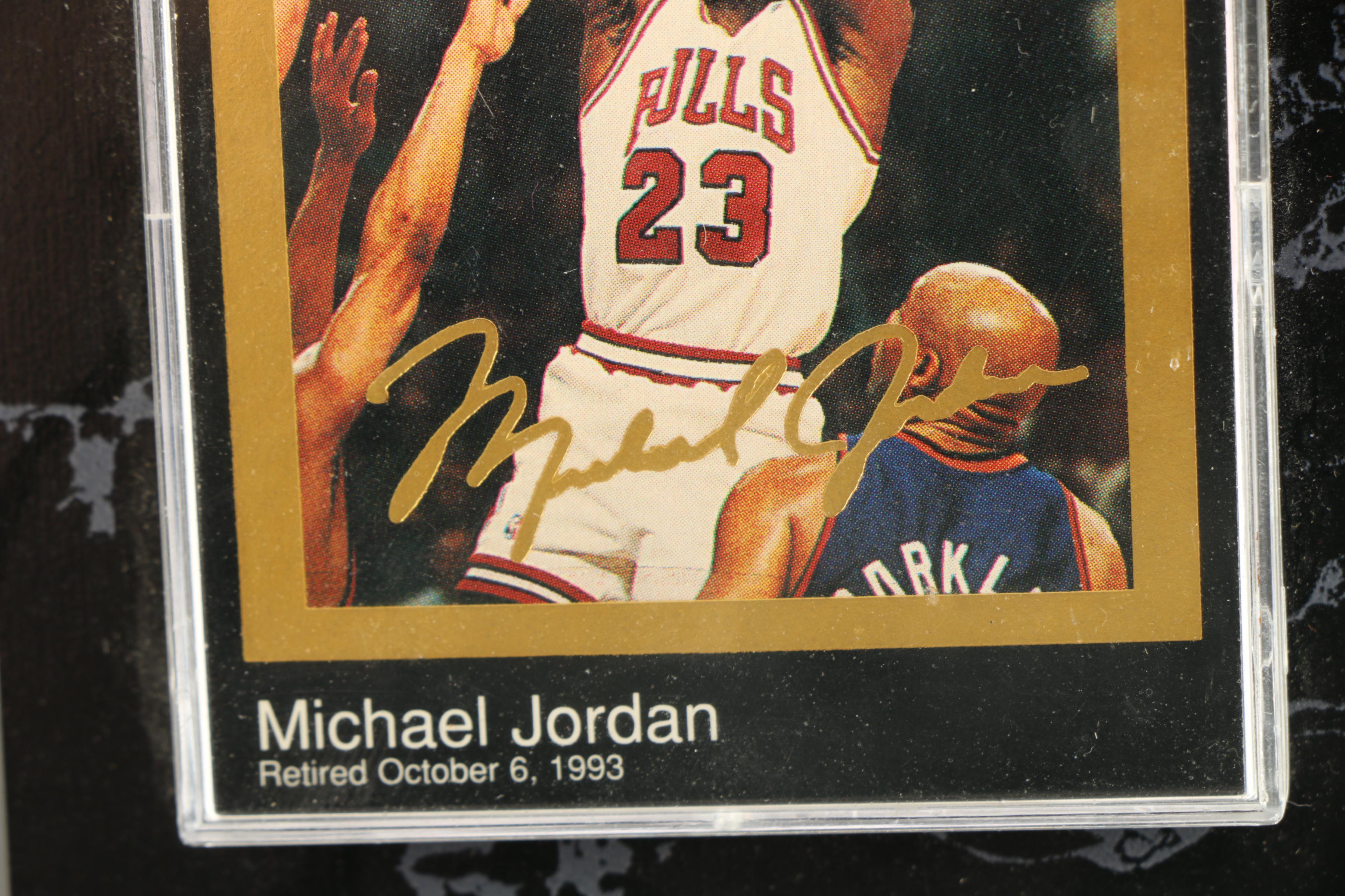 Framed Michael Jordan Trading Card