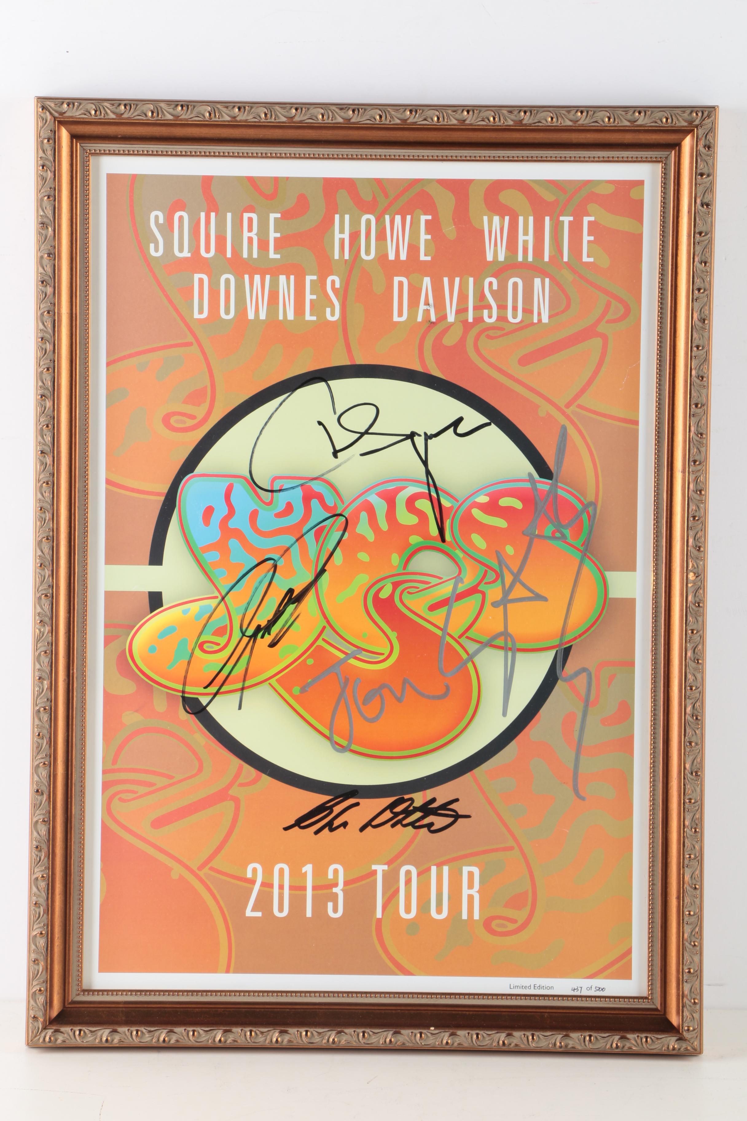 Pair of Signed Yes 2013 Tour Posters