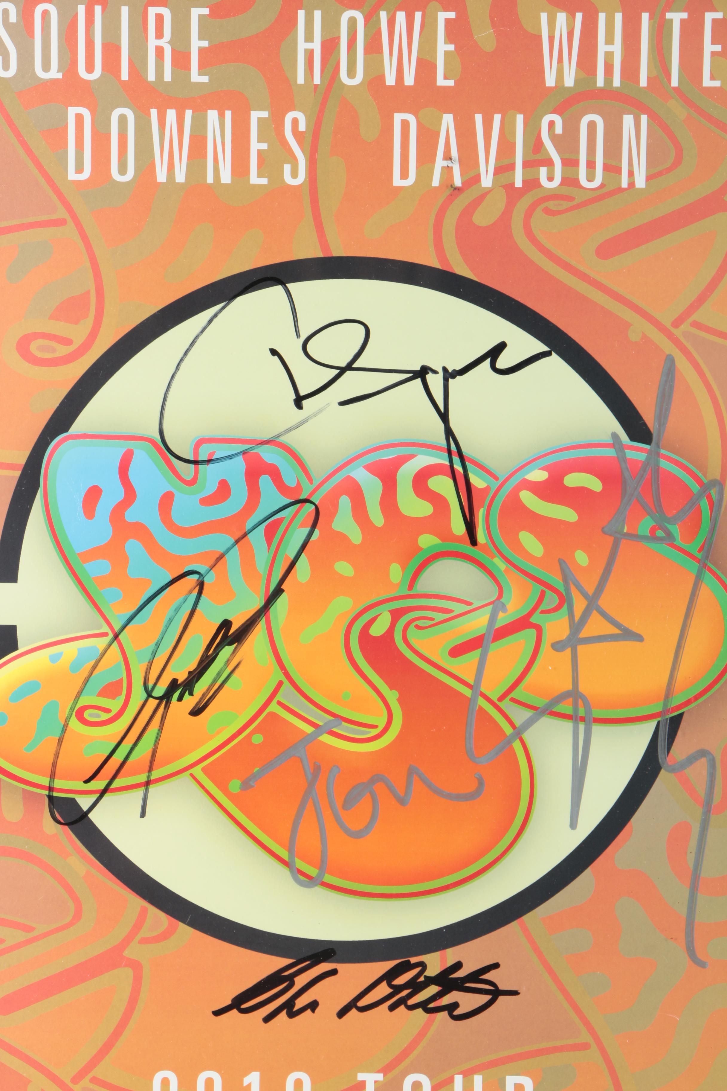 Pair of Signed Yes 2013 Tour Posters