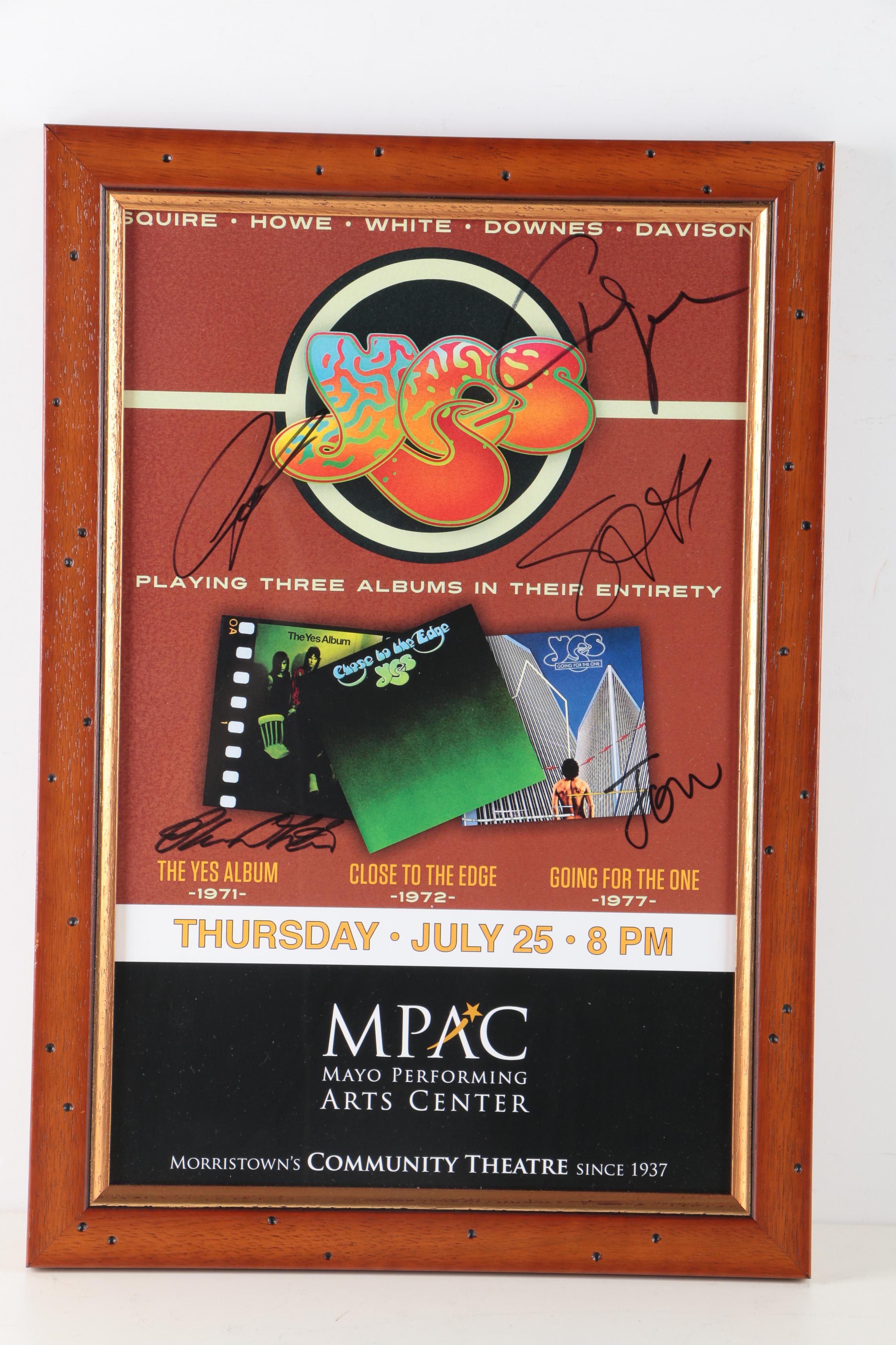 Pair of Signed Yes 2013 Tour Posters