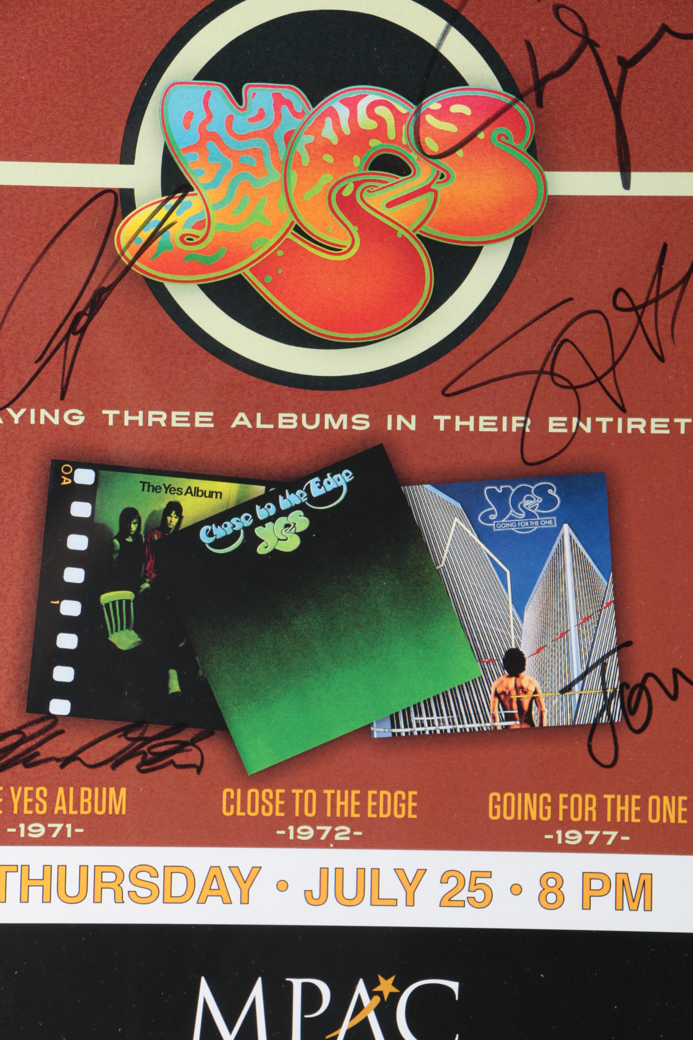Pair of Signed Yes 2013 Tour Posters