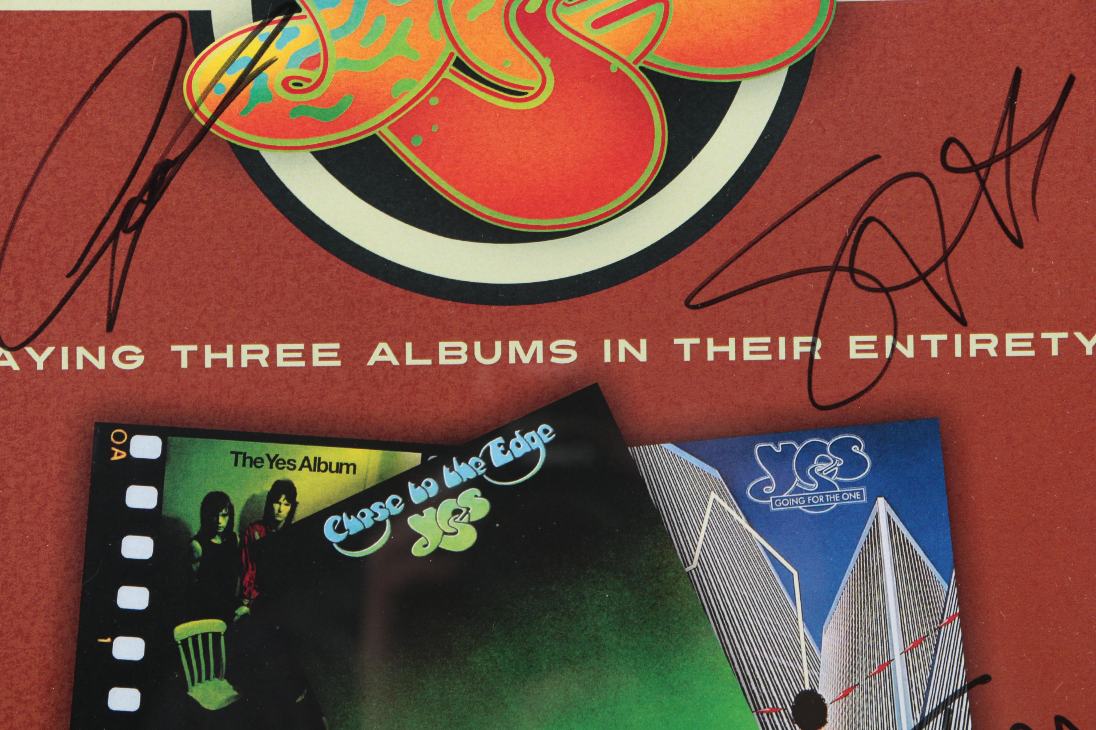 Pair of Signed Yes 2013 Tour Posters
