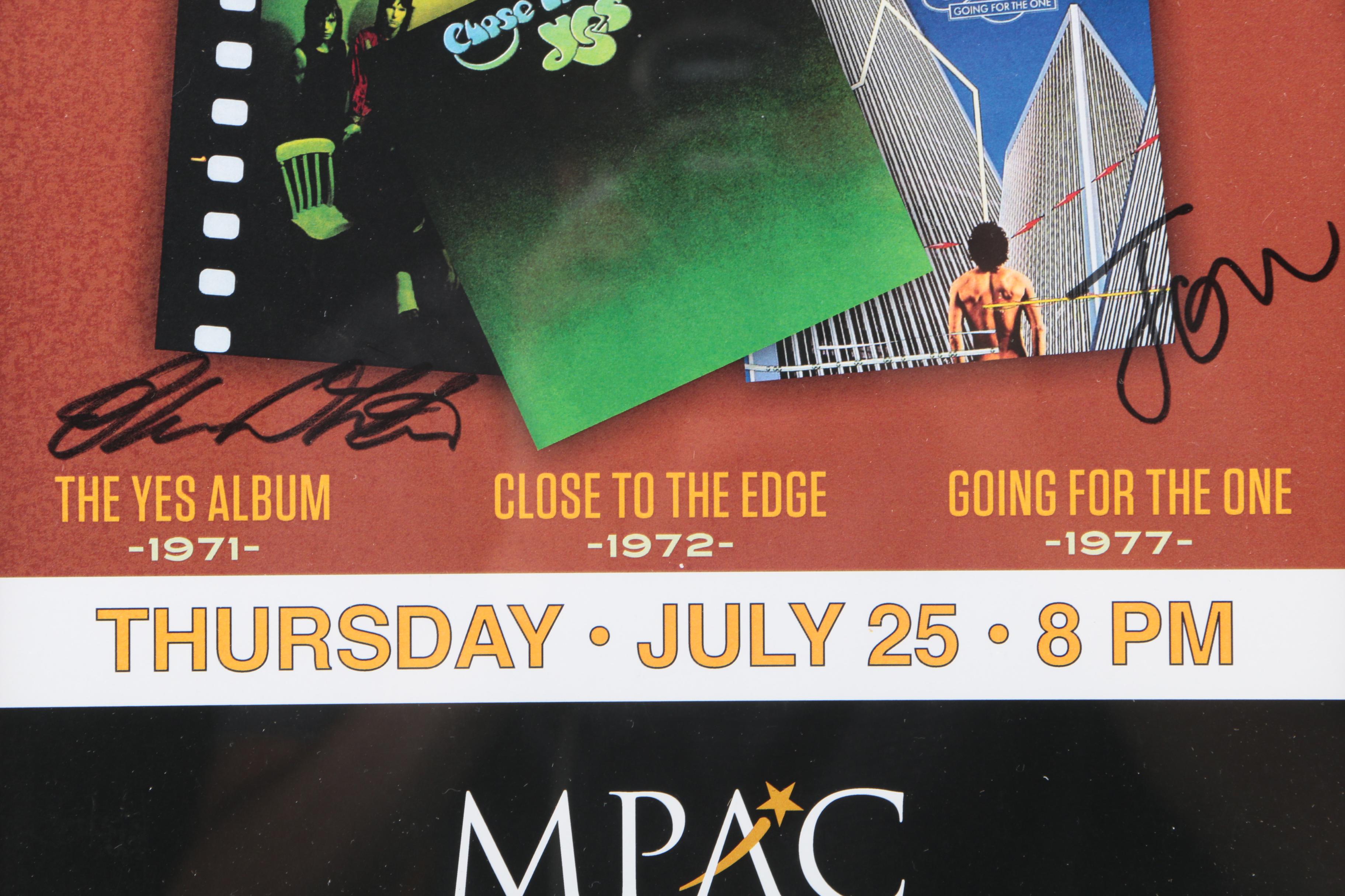 Pair of Signed Yes 2013 Tour Posters