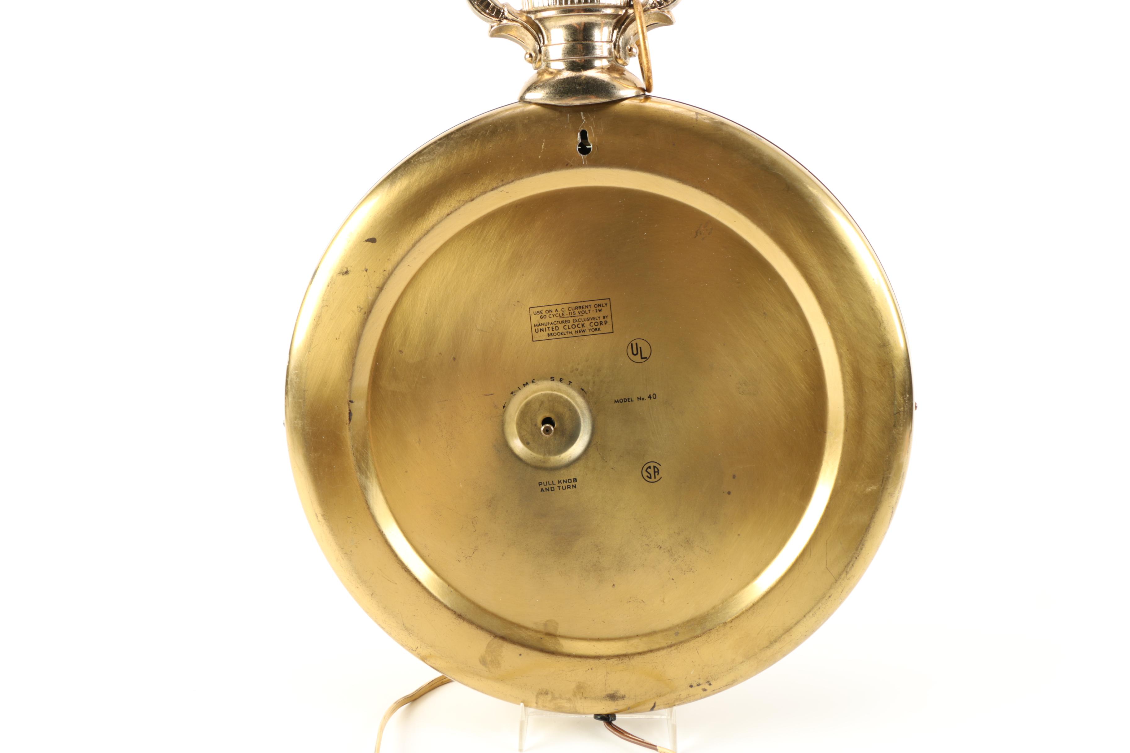 Wall Hanging Pocket Watch Clock