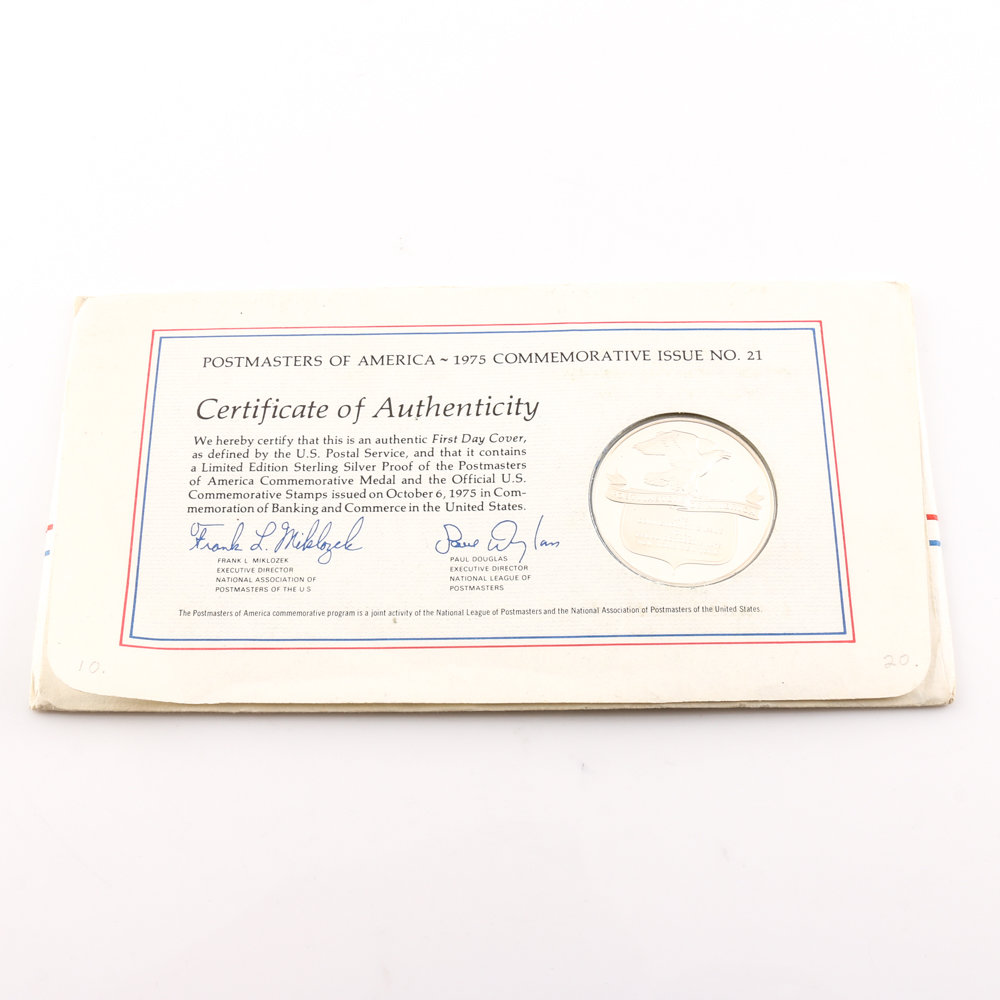 Three Commemorative First Day Covers and Medals