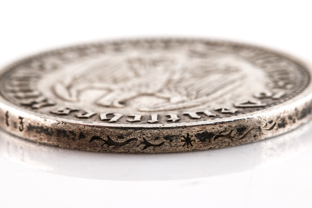 1935 German Five Mark Silver Coin