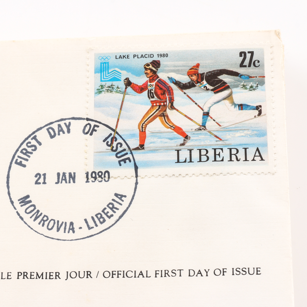 Twenty-Four International Olympic Committee Commemorative First Day Covers from 1980