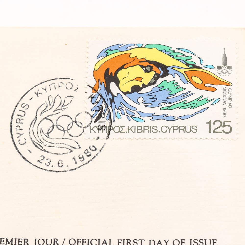 Twenty-Four International Olympic Committee Commemorative First Day Covers from 1980