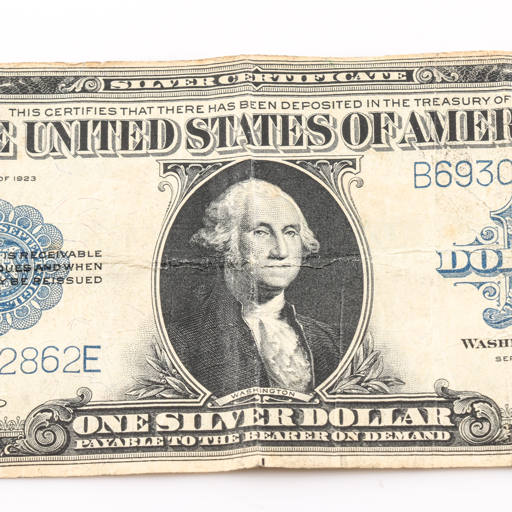 Series of 1923 One Dollar Silver Certificate