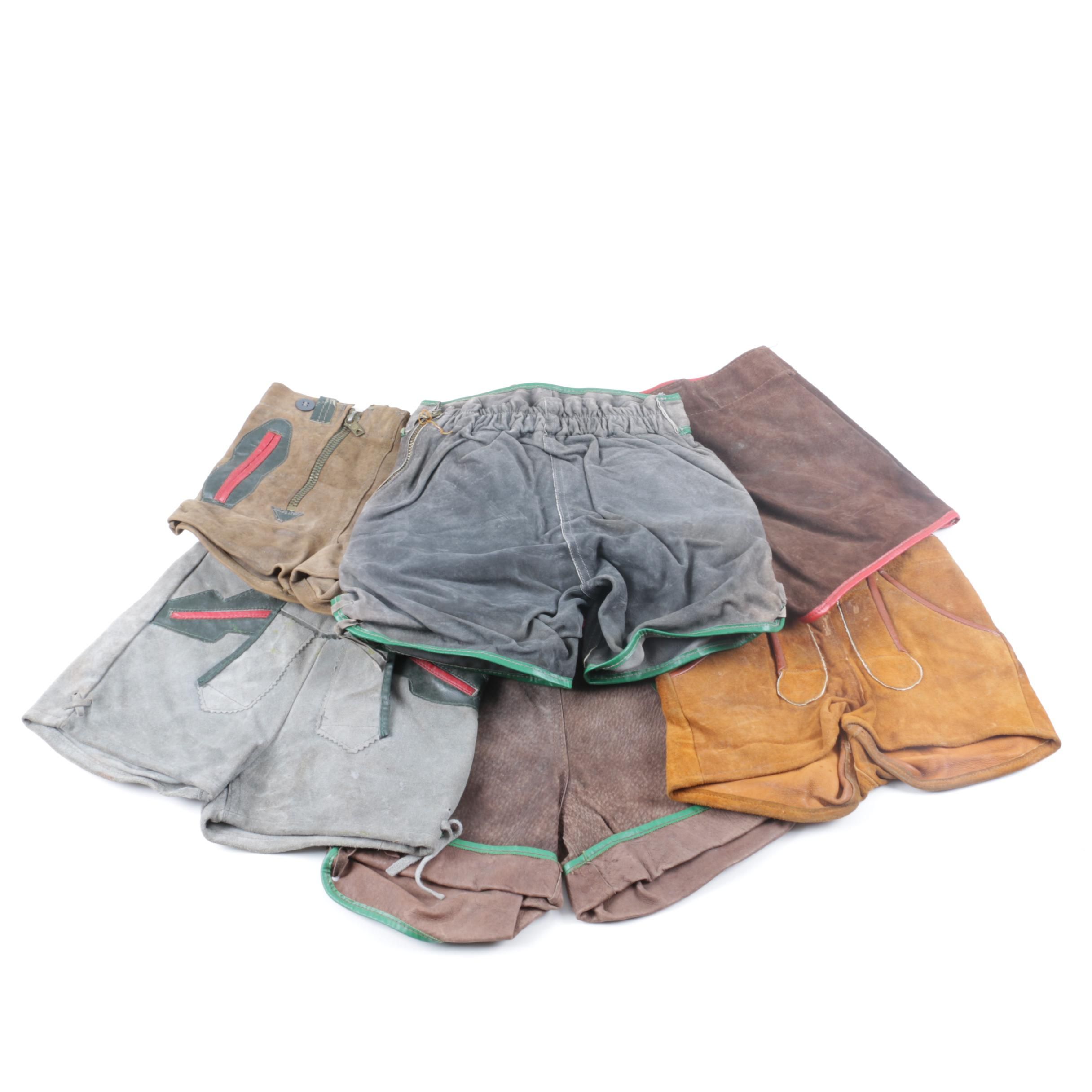 Collection of German Lederhosen Shorts