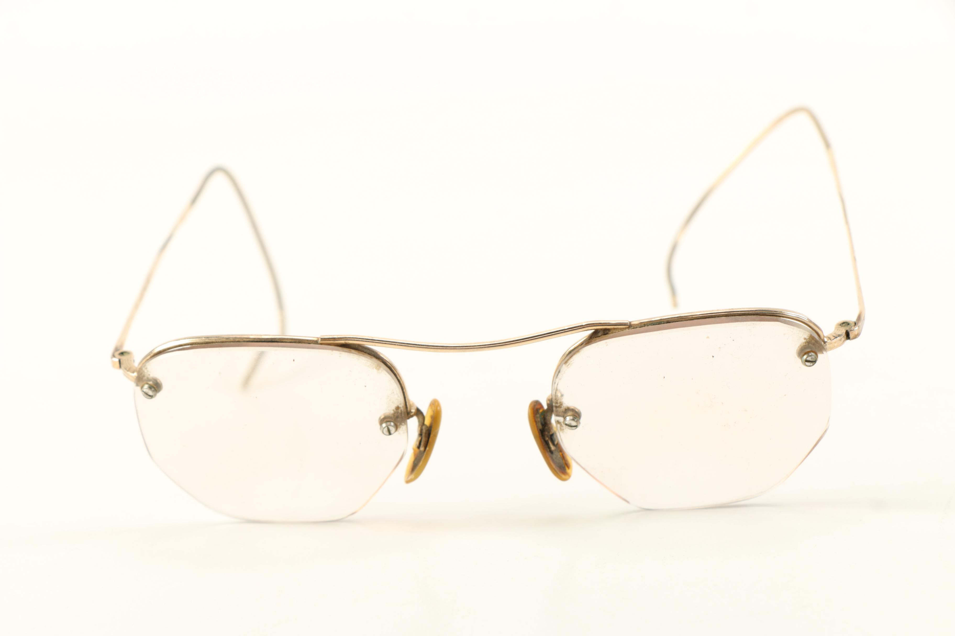Vintage Gold Rimmed Eyeglasses