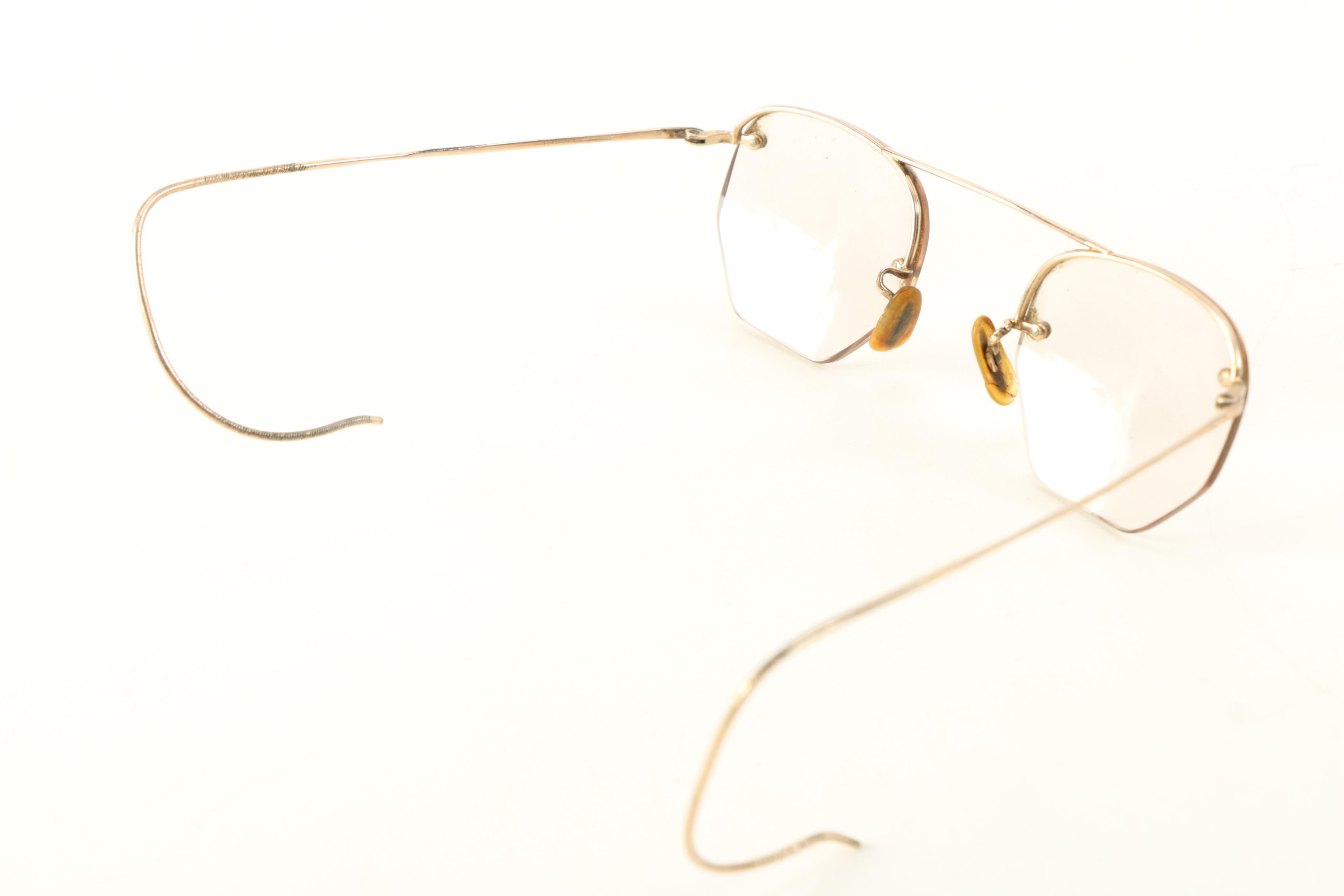 Vintage Gold Rimmed Eyeglasses