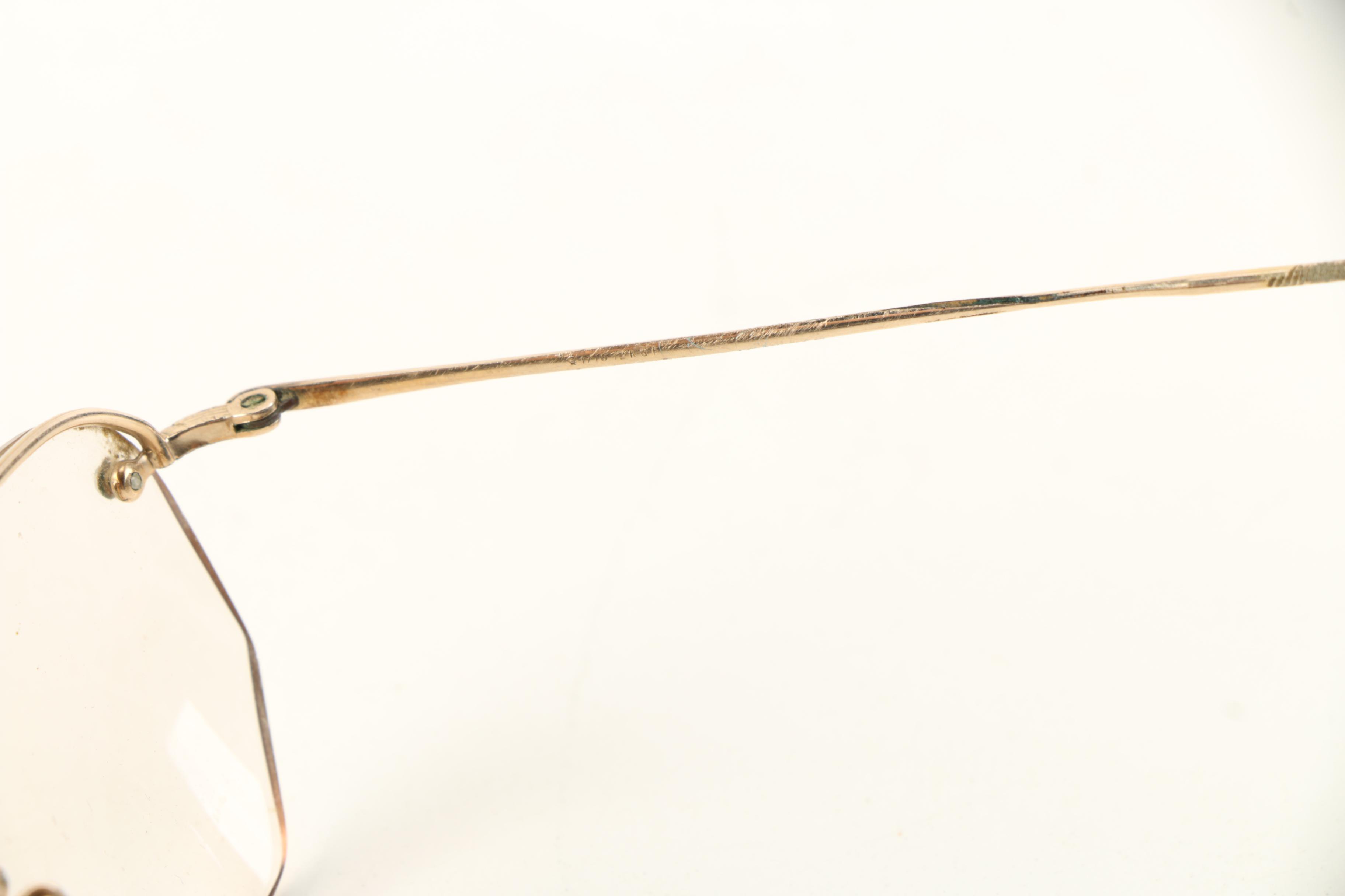 Vintage Gold Rimmed Eyeglasses