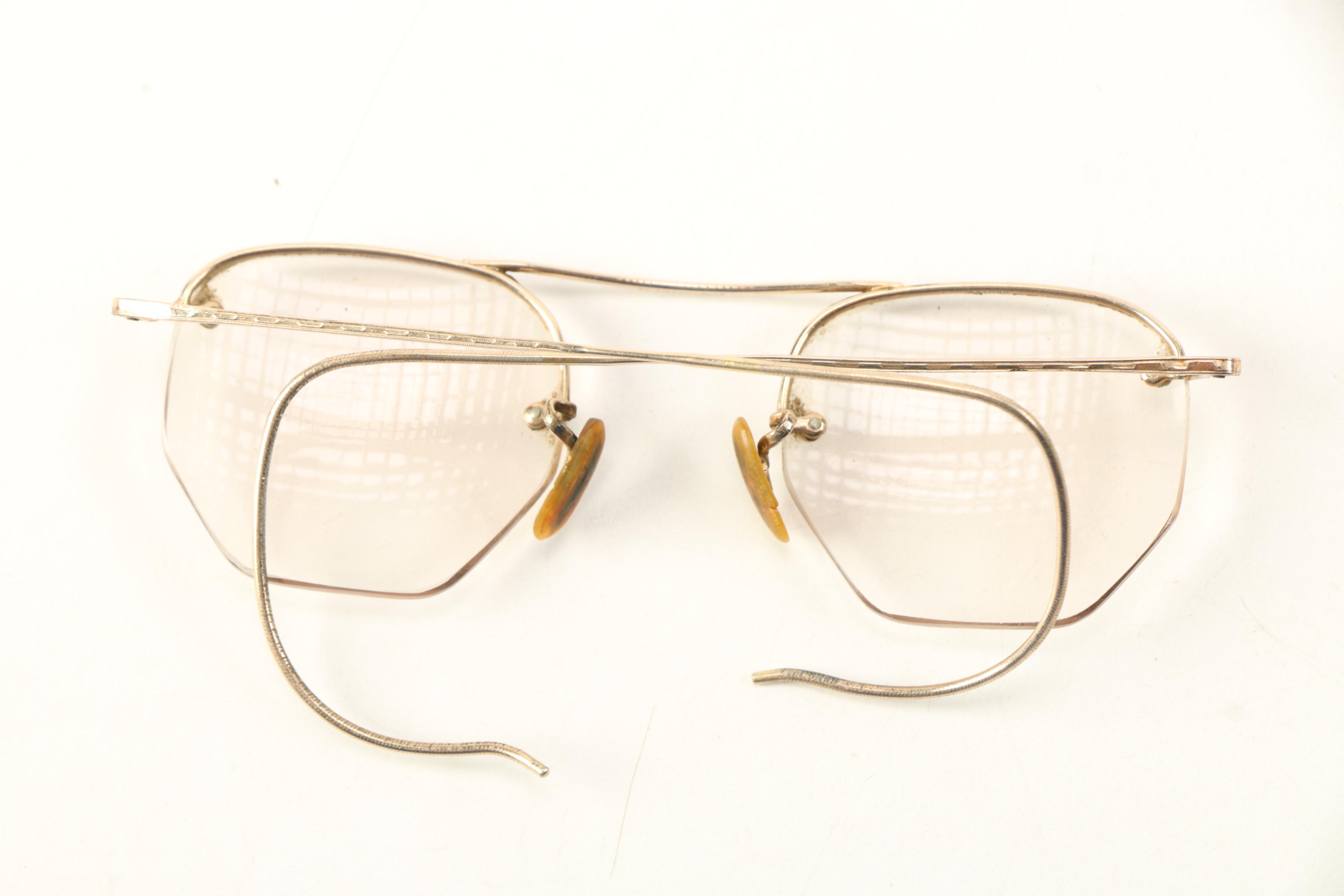 Vintage Gold Rimmed Eyeglasses
