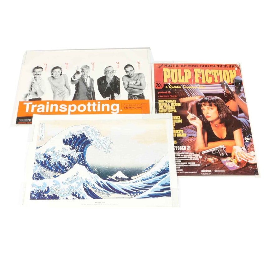 "Pulp Fiction", "Trainspotting" and Hokusai Posters