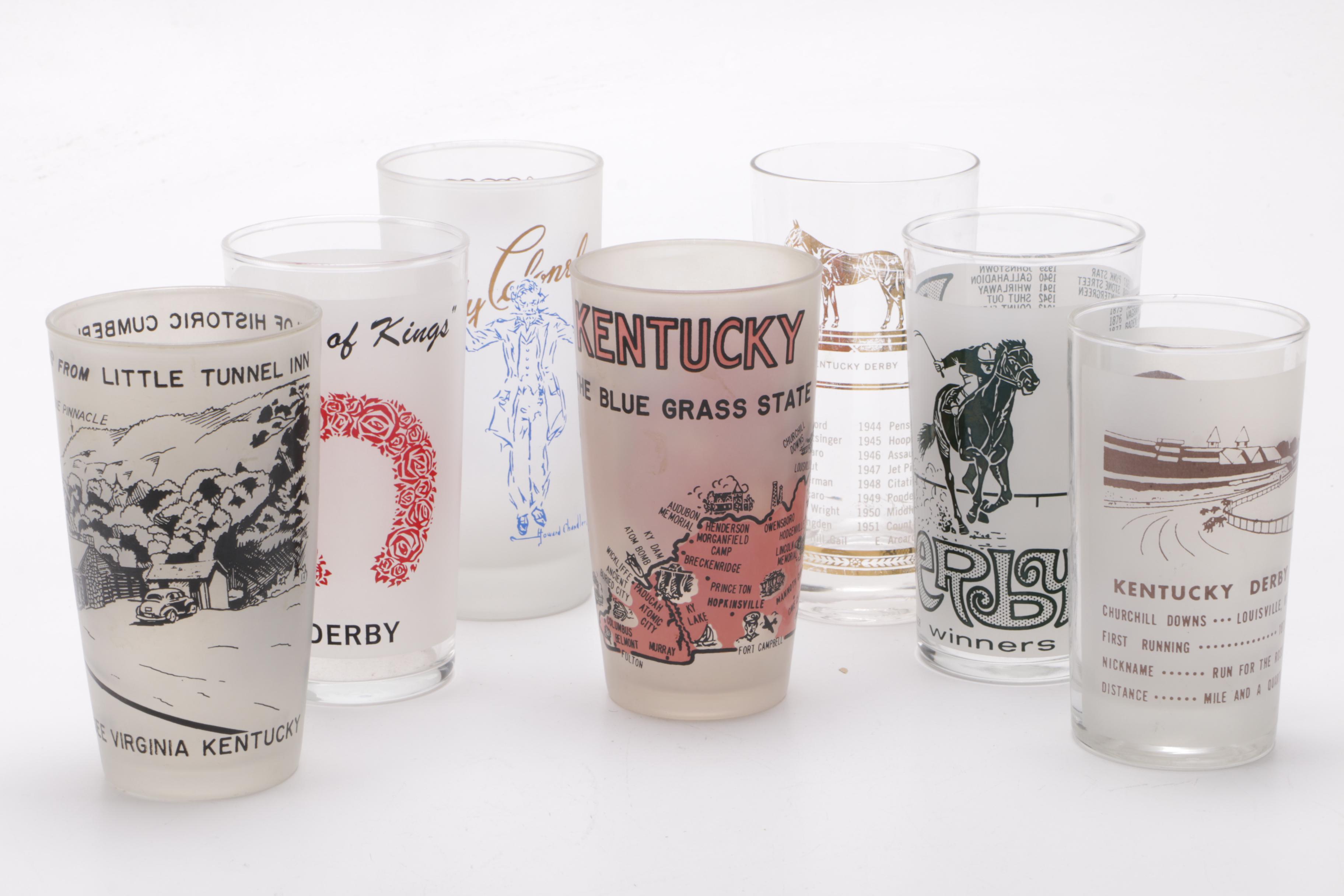 Kentucky Derby and State Glasses