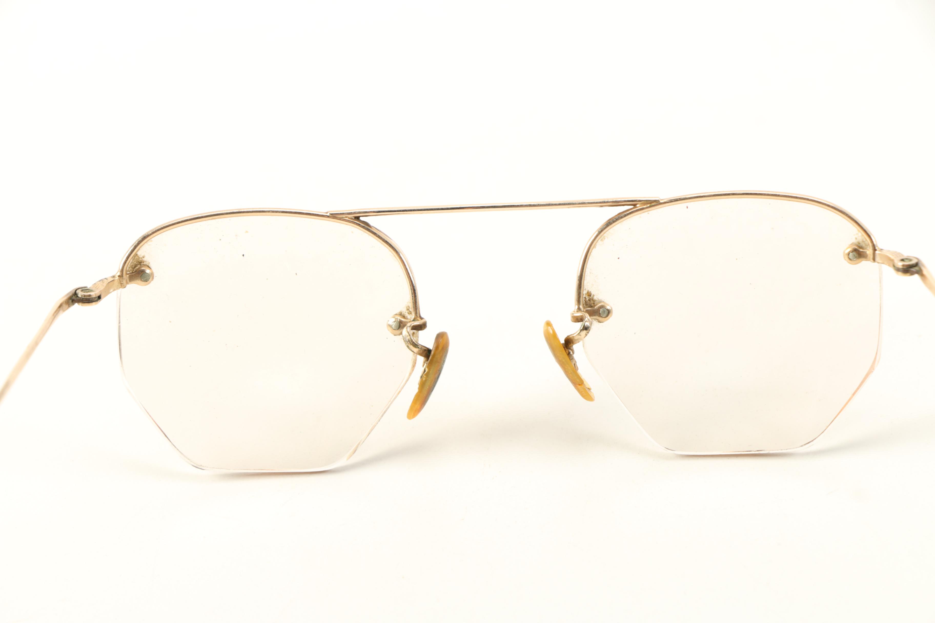 Vintage Gold Rimmed Eyeglasses