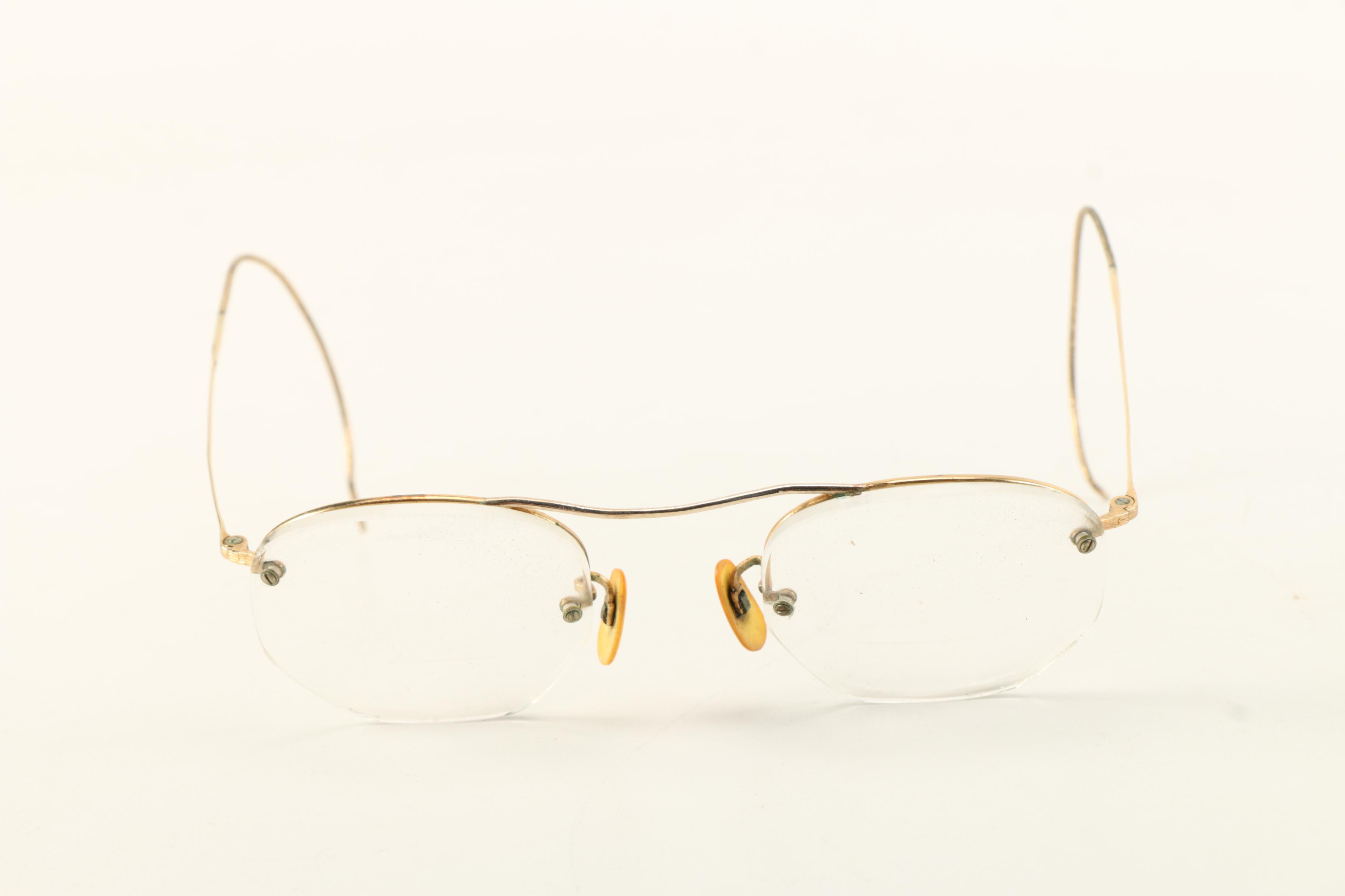 Vintage Gold Rimmed Eyeglasses