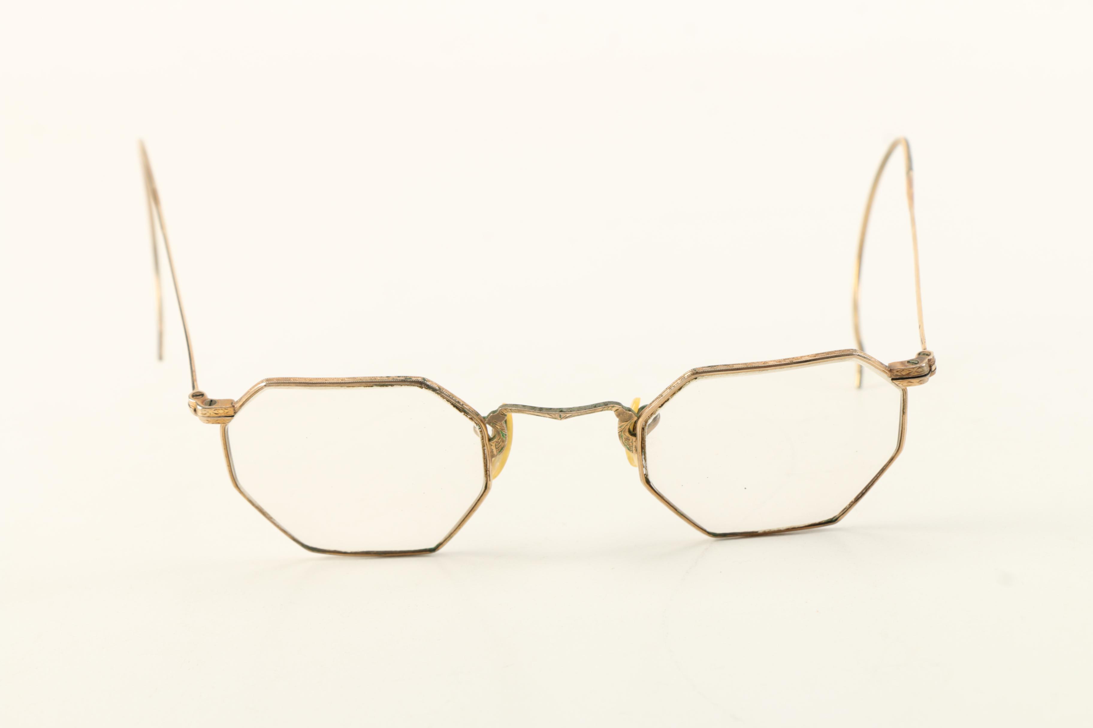 Vintage Gold Rimmed Eyeglasses