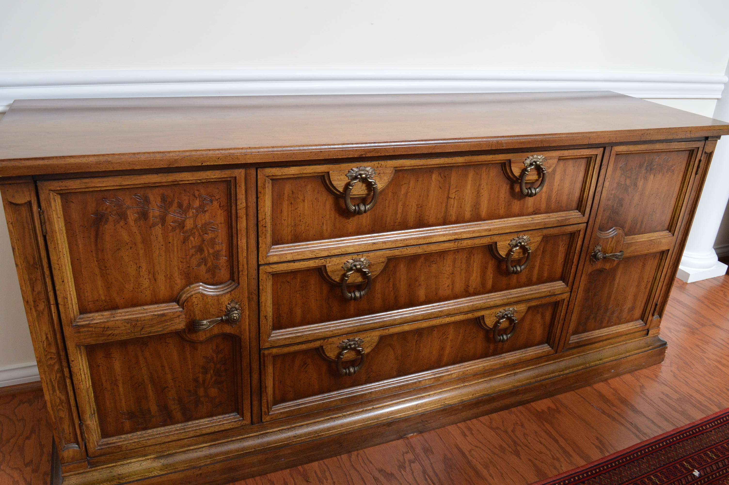 Vintage American of Martinsville Three-Drawer Buffet