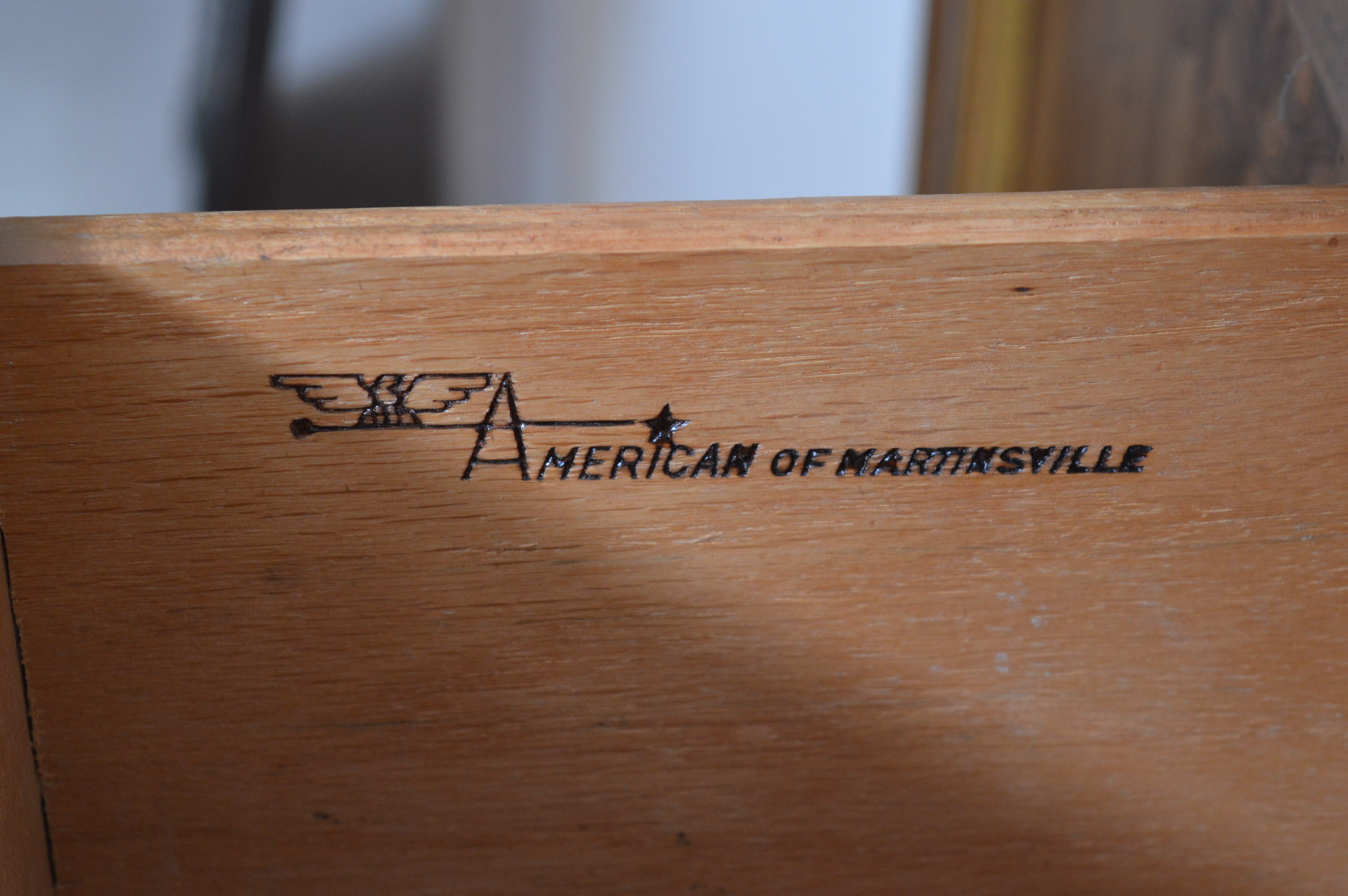 Vintage American of Martinsville Three-Drawer Buffet