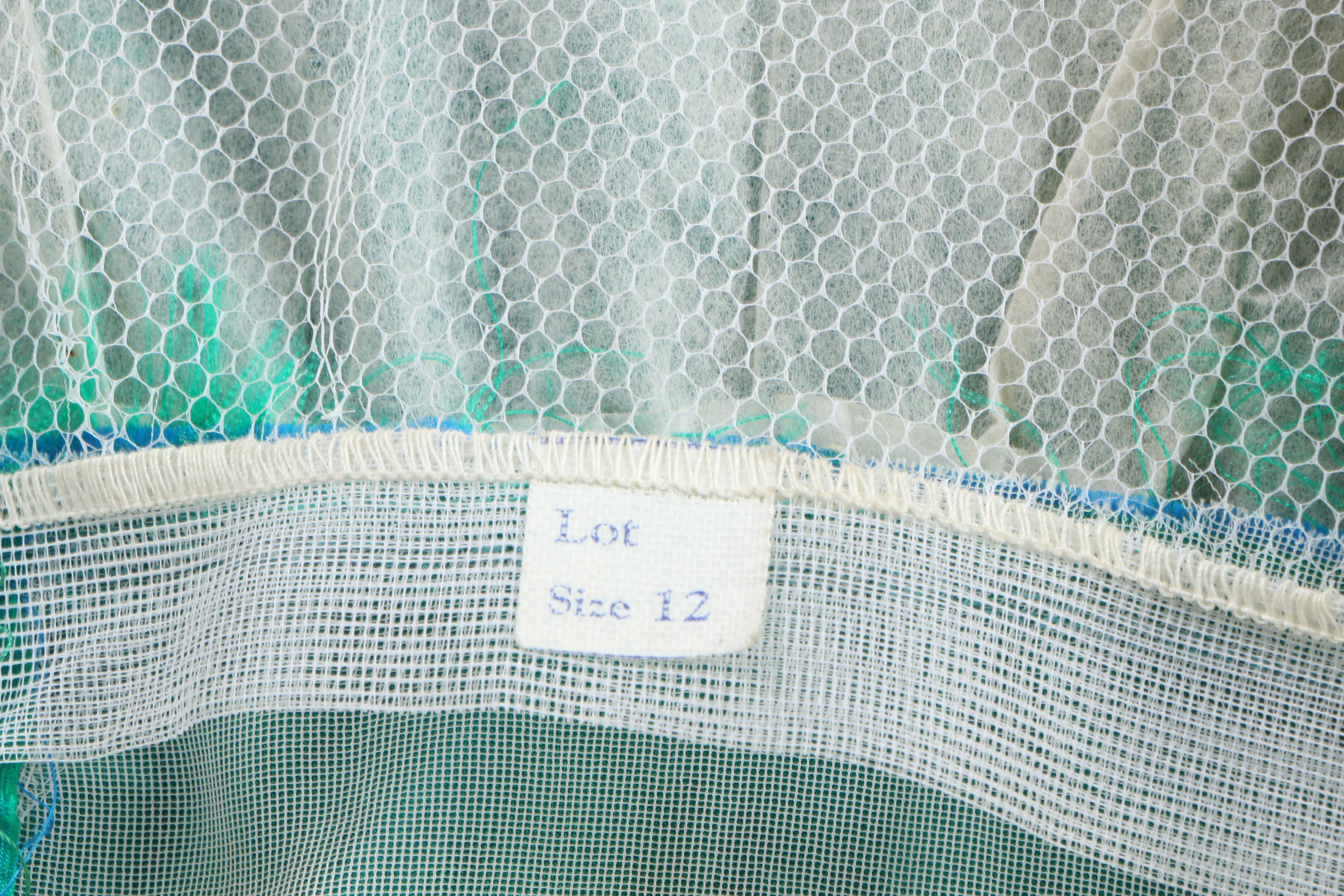 Circa 1955-1963 Women's Emerald Taffeta Dress