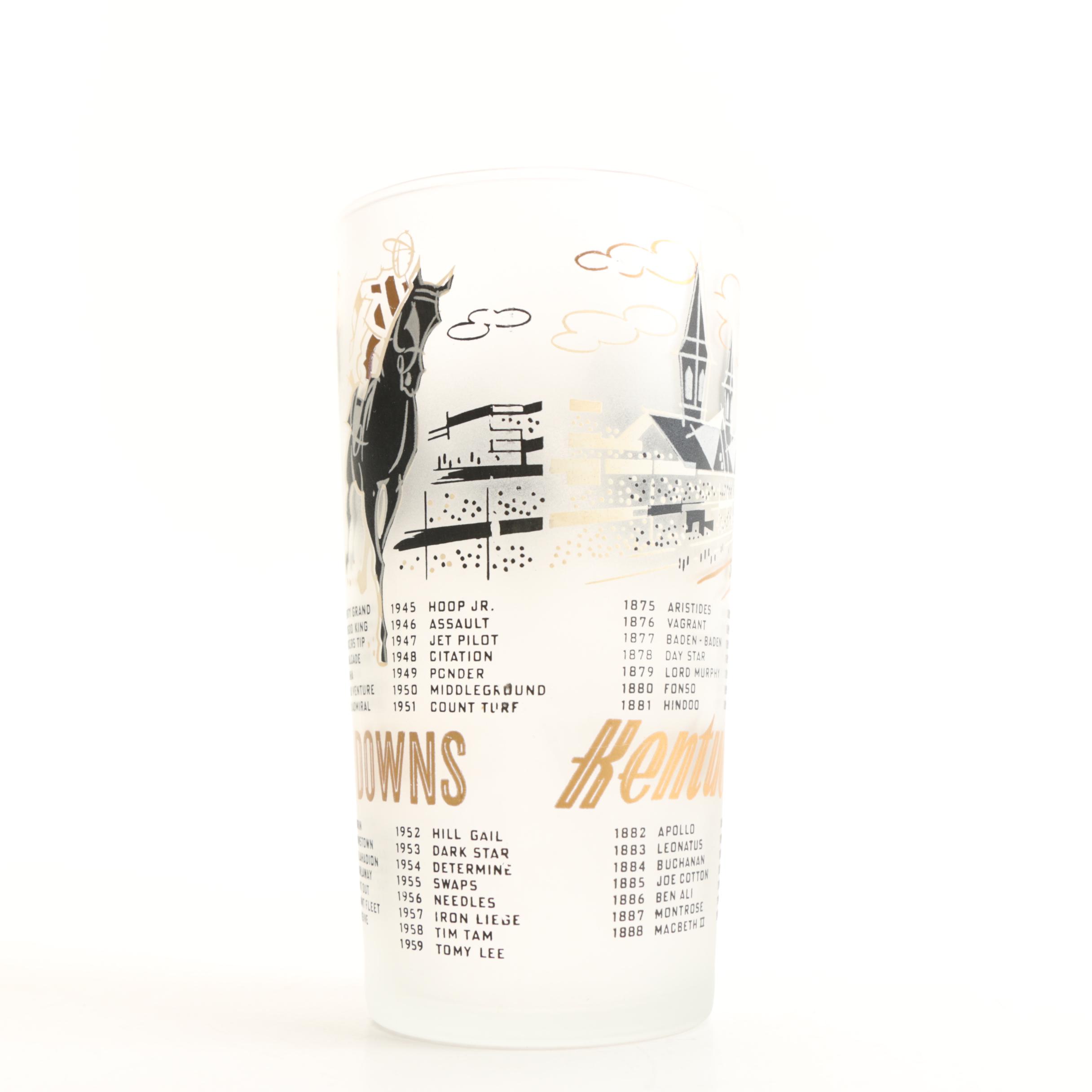 1960 Kentucky Derby Glass