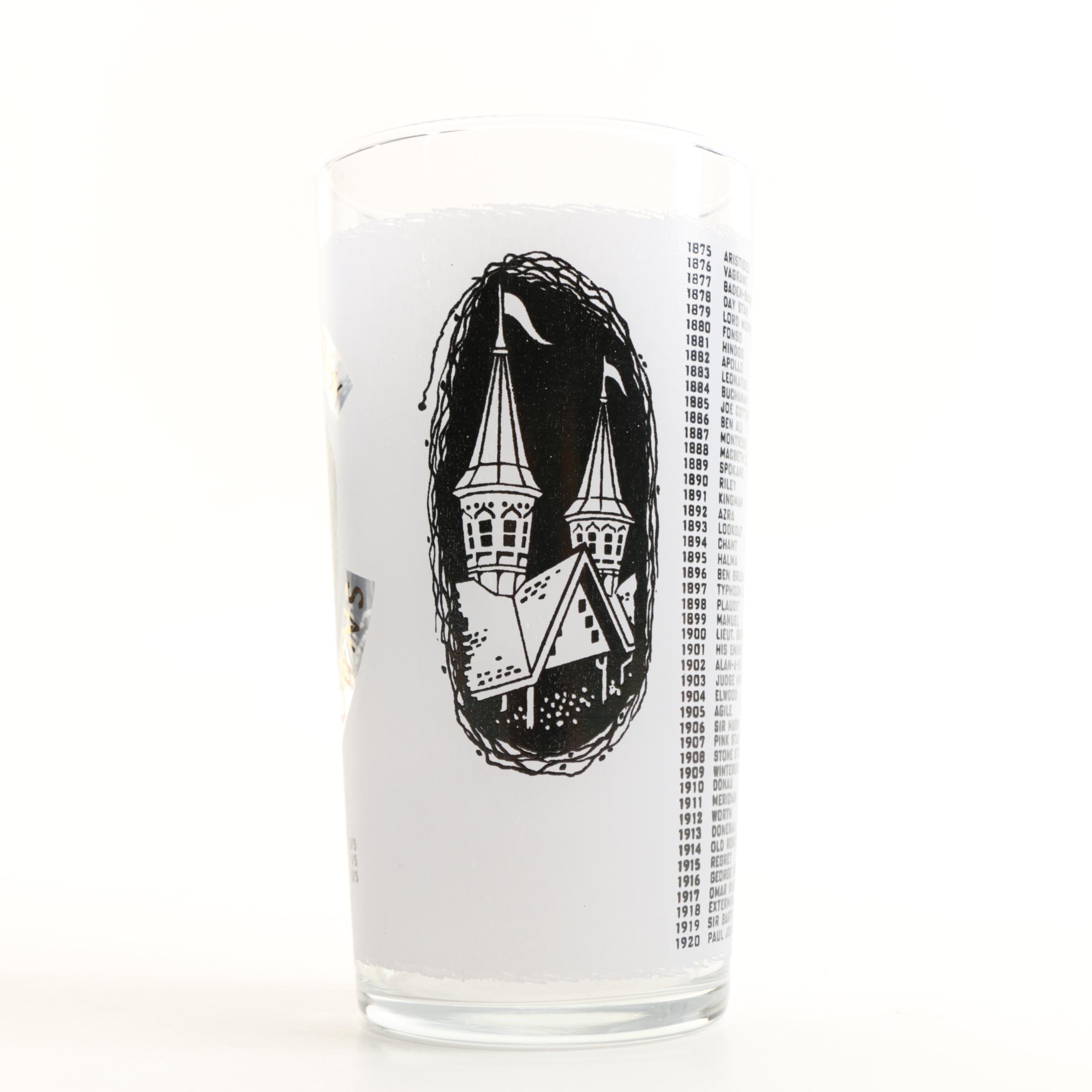 Kentucky Derby Glass Listing Fastest Races