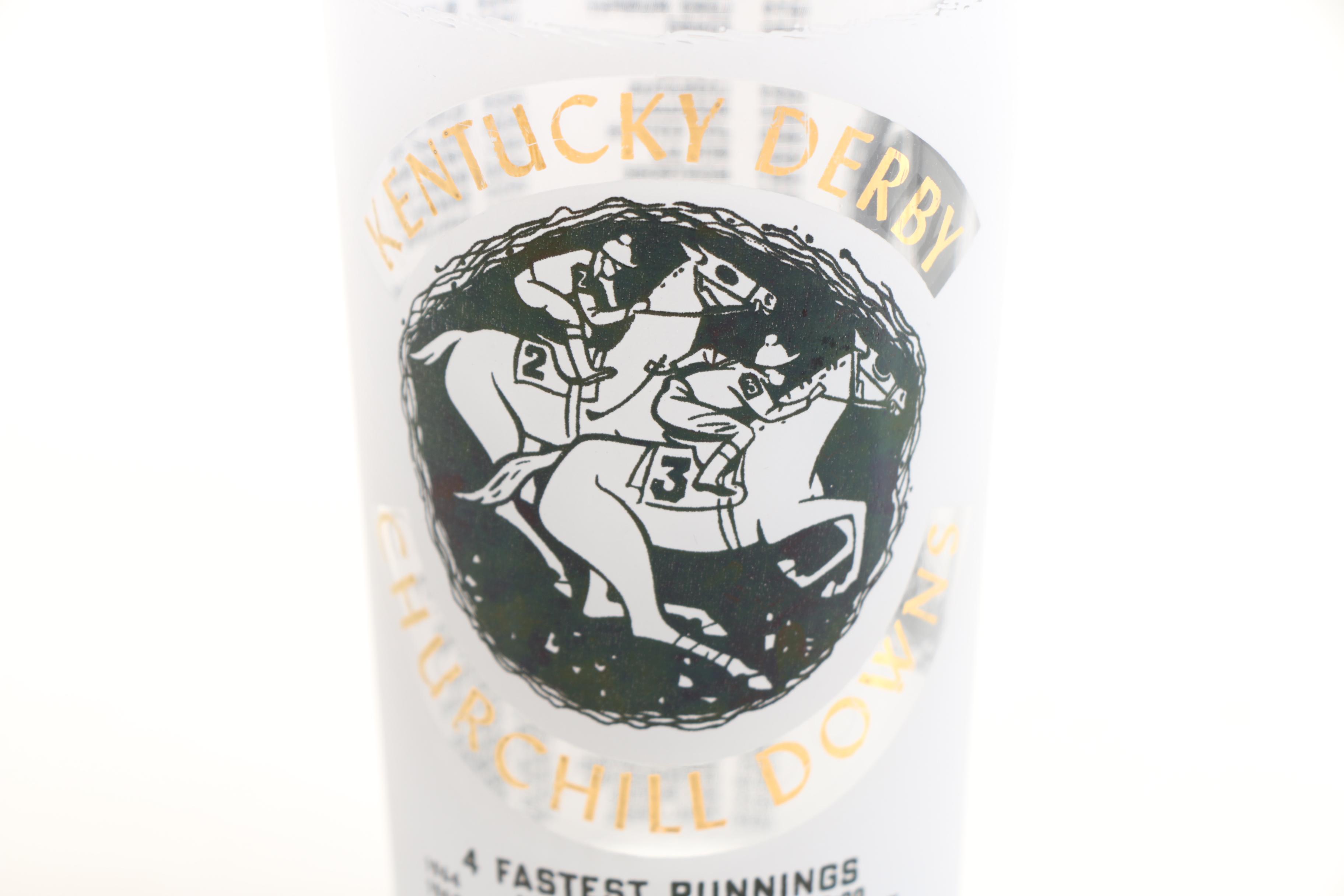 Kentucky Derby Glass Listing Fastest Races