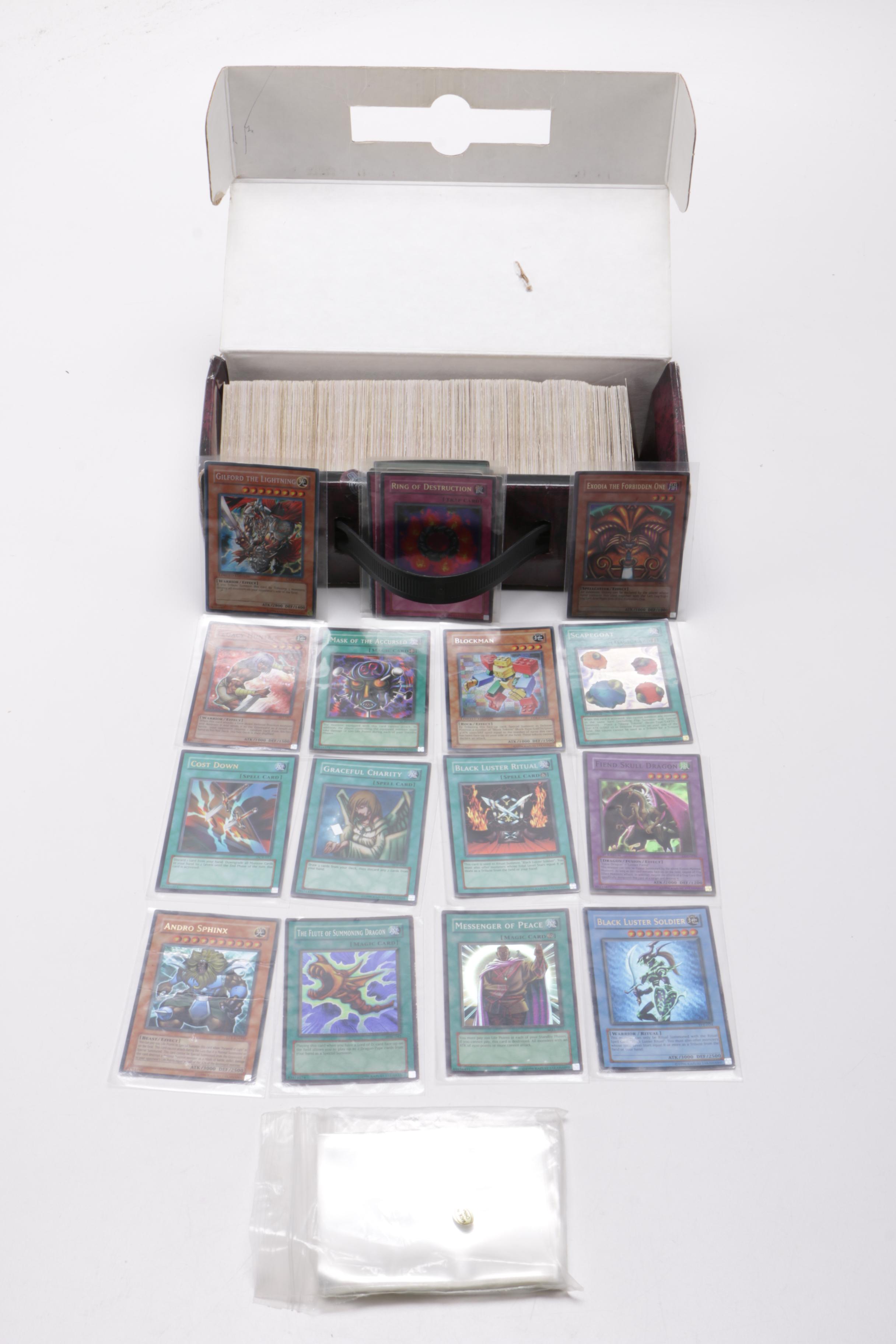 "Yu-Gi-Oh" Trading Card Game Cards Including "Exodia the Forbidden One"