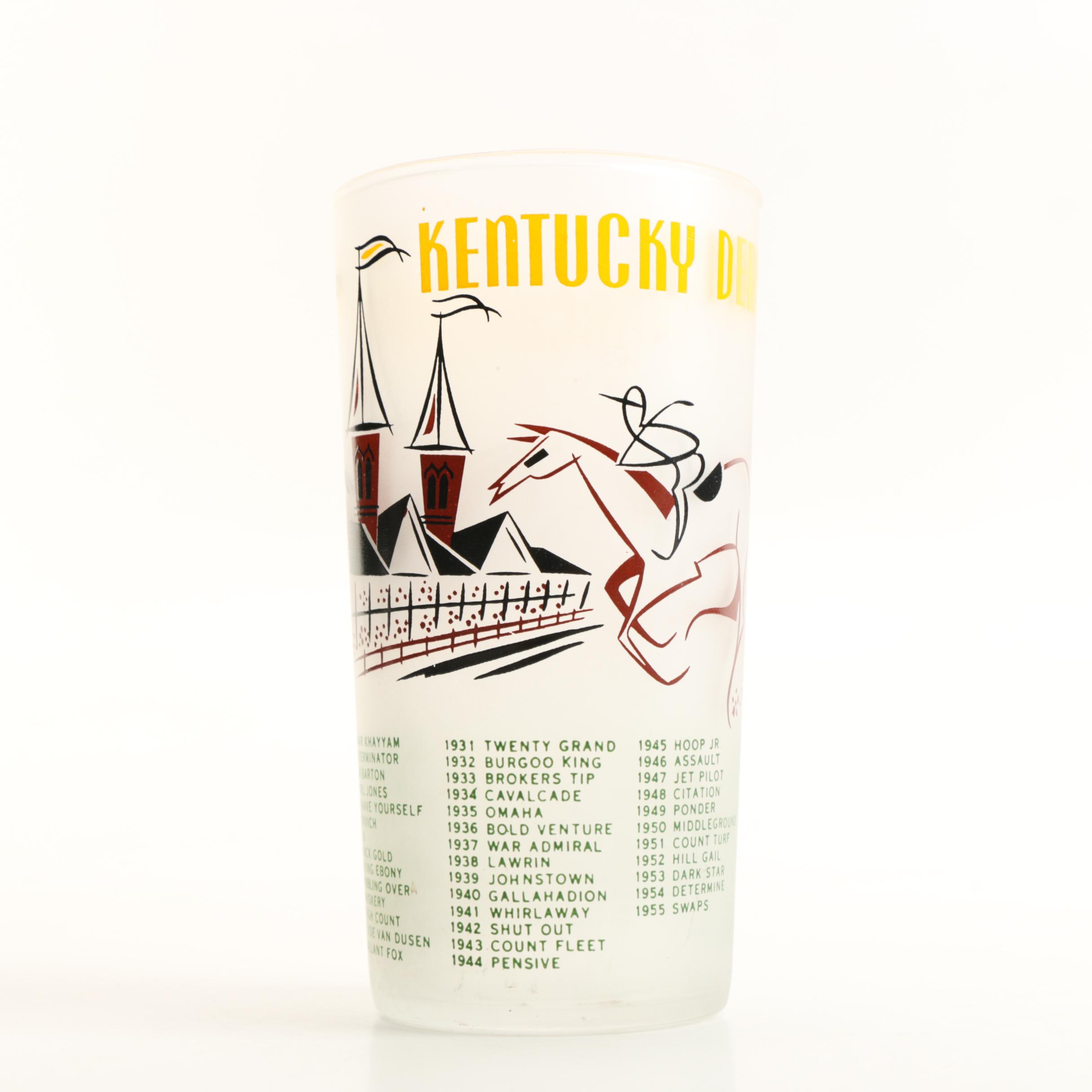 1956 Kentucky Derby Glass
