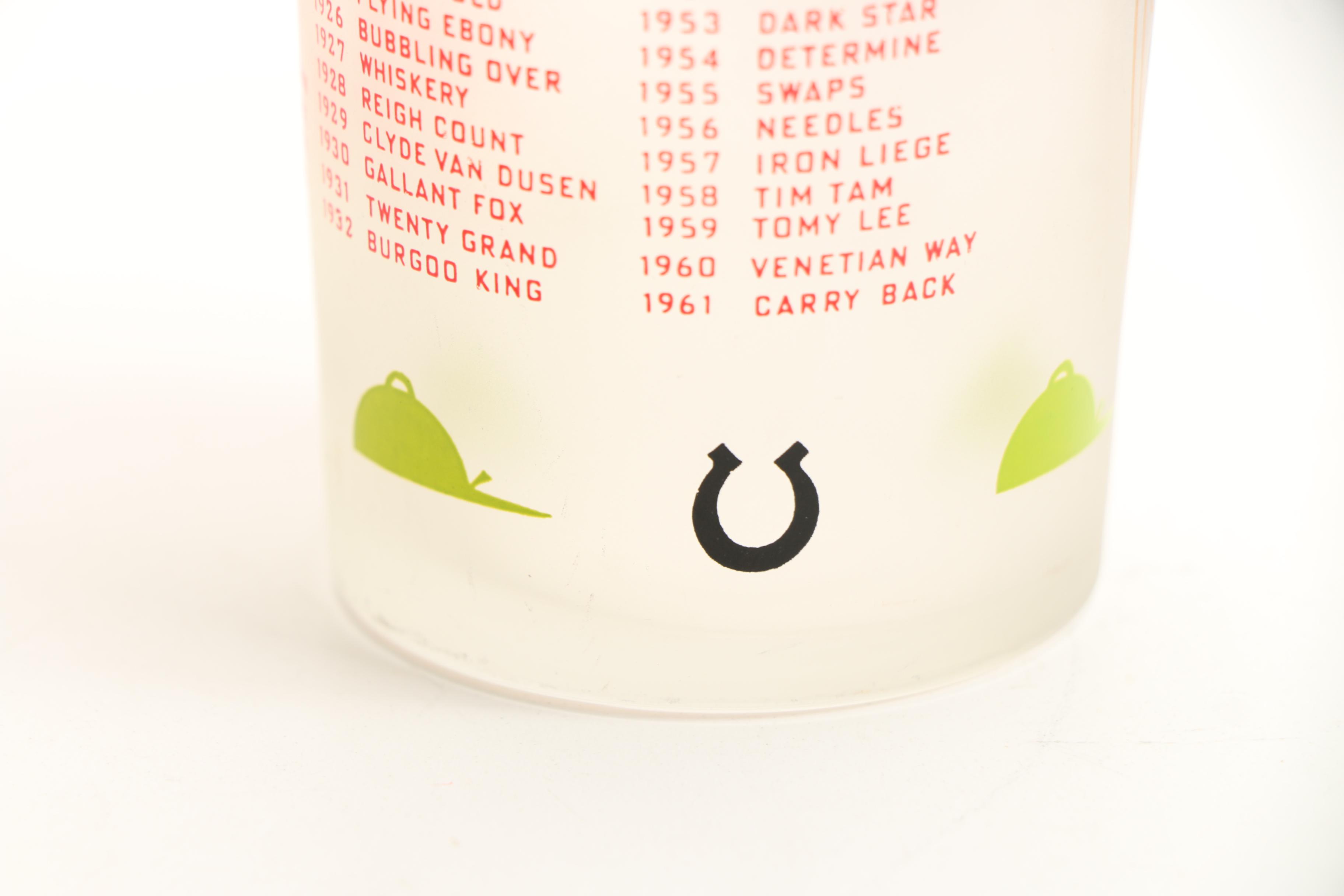1962 Kentucky Derby Glass