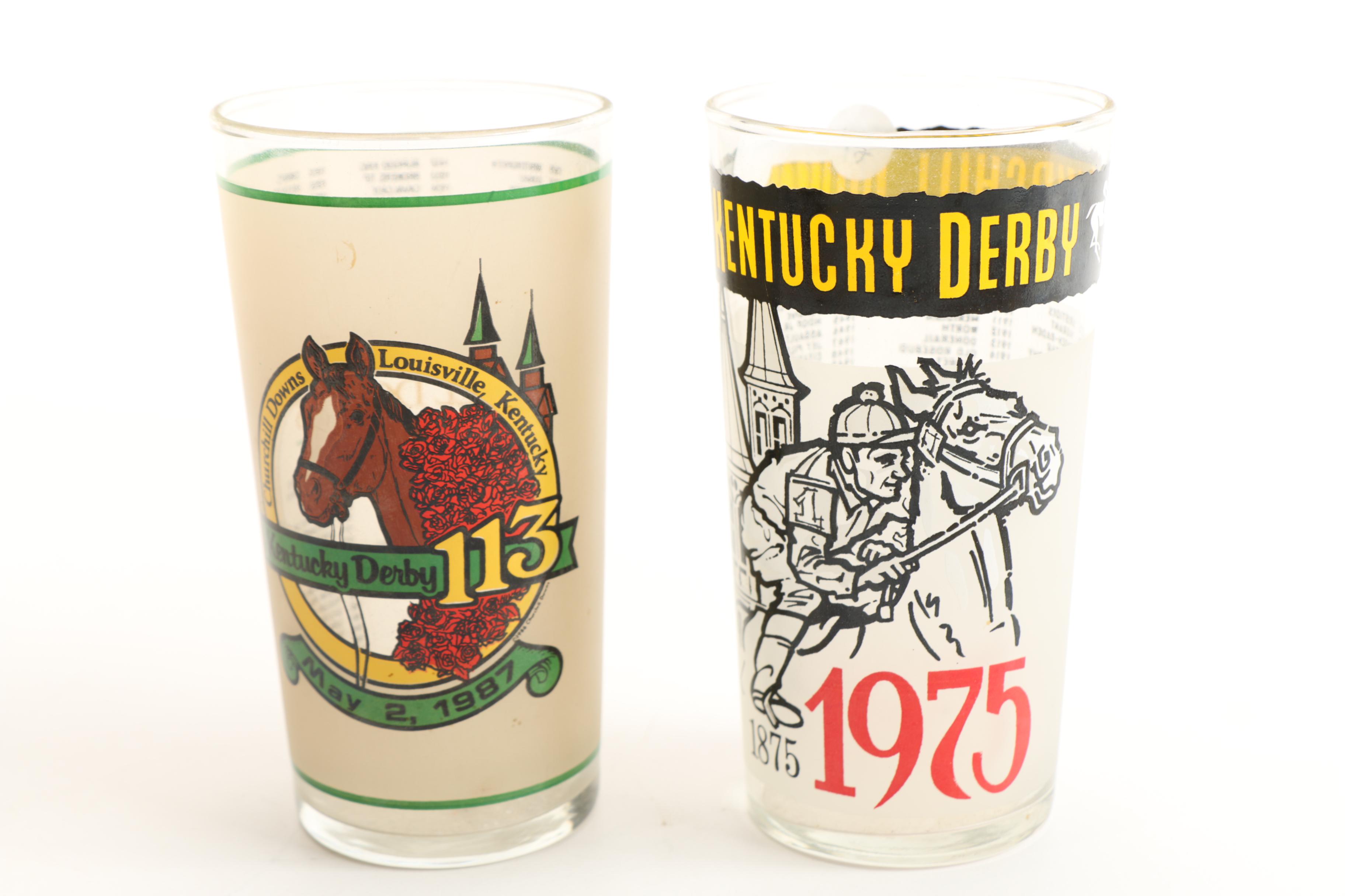 Kentucky Derby Drinking Glasses