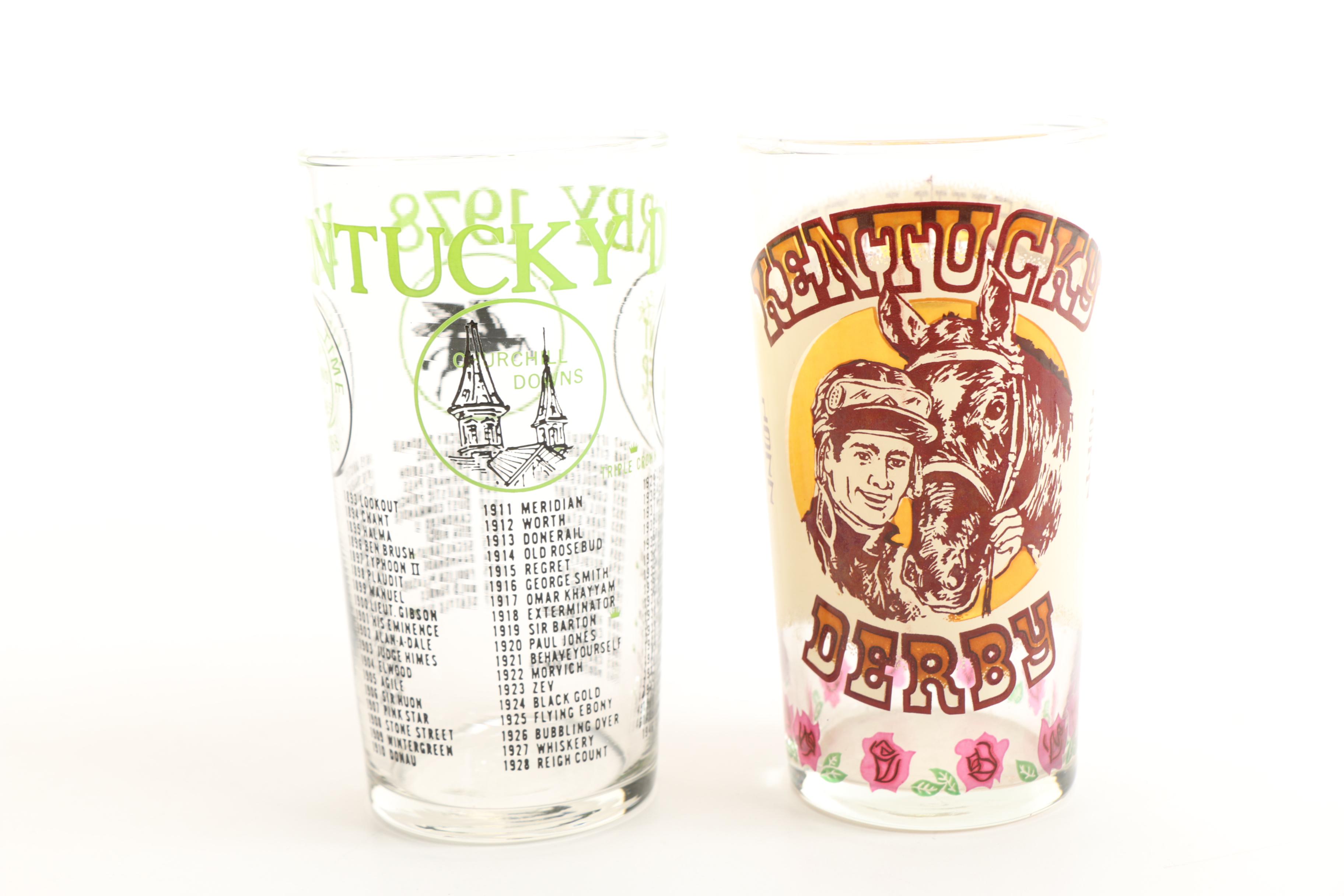 Kentucky Derby Drinking Glasses