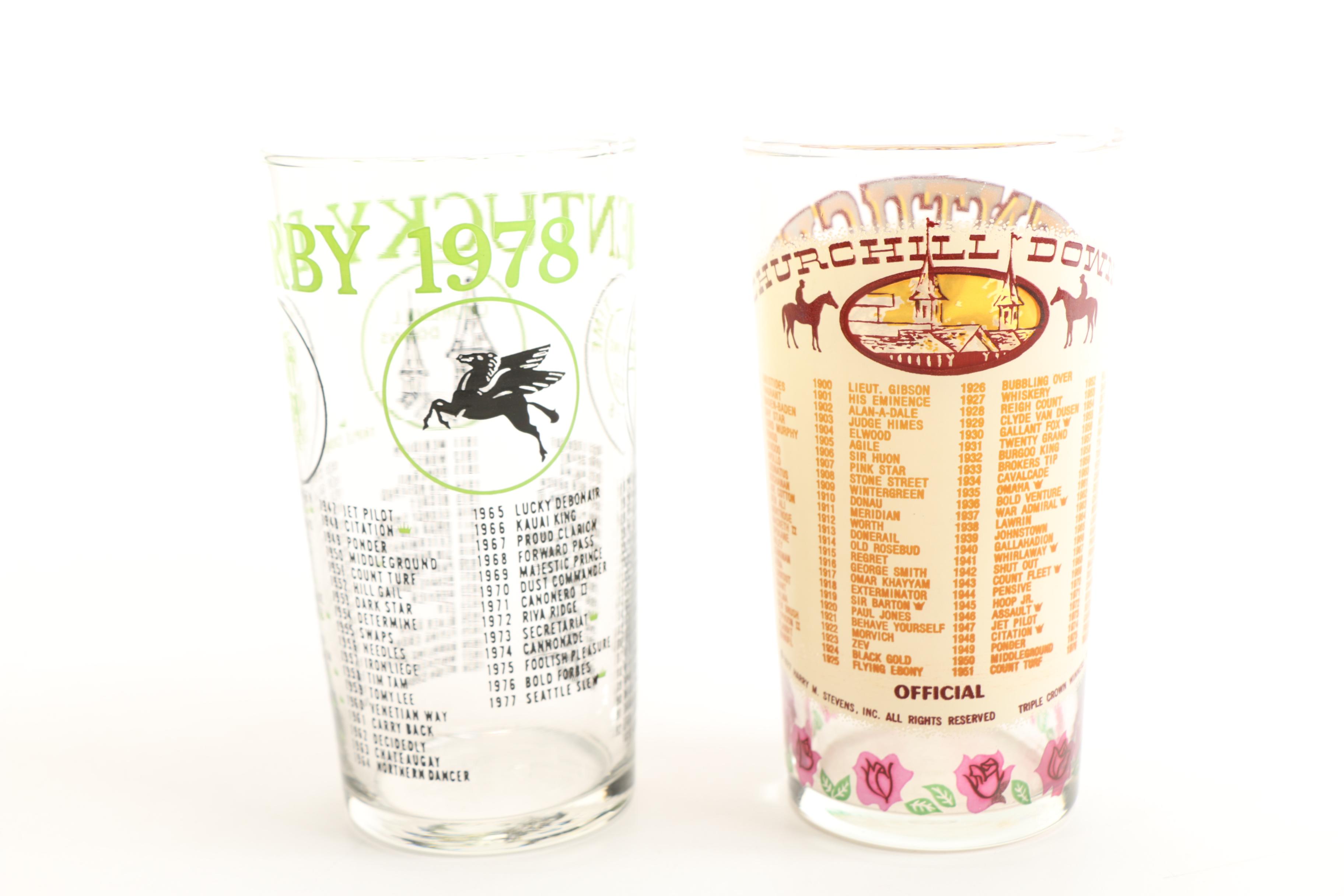 Kentucky Derby Drinking Glasses
