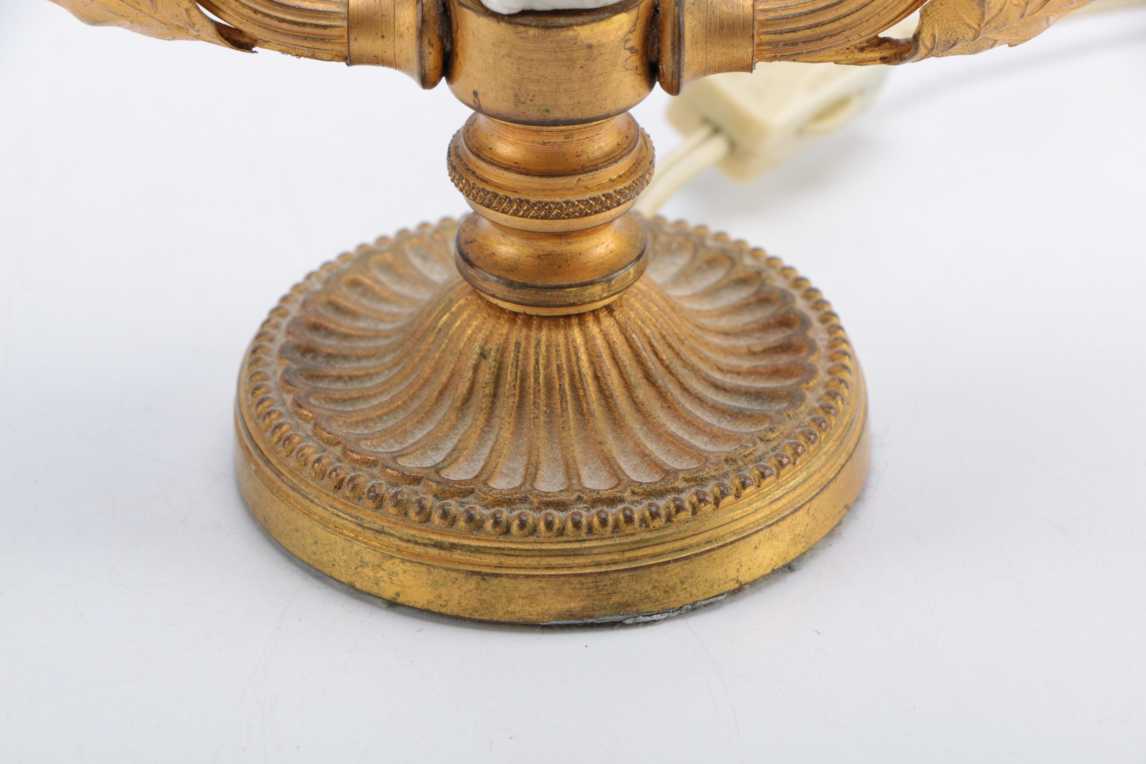 Vintage Bird Candelabra Table Lamps